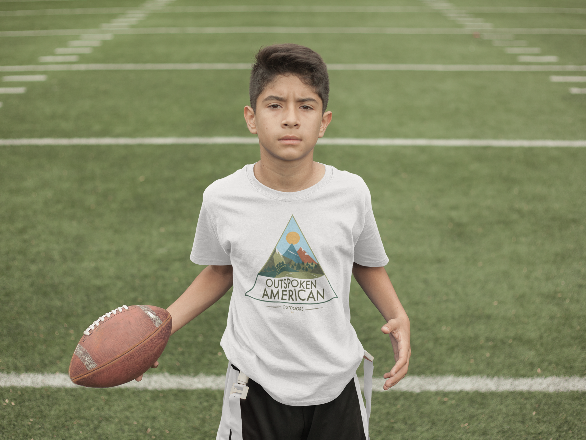 Outspoken American Outdoors (ROCKY Design) Youth Tee