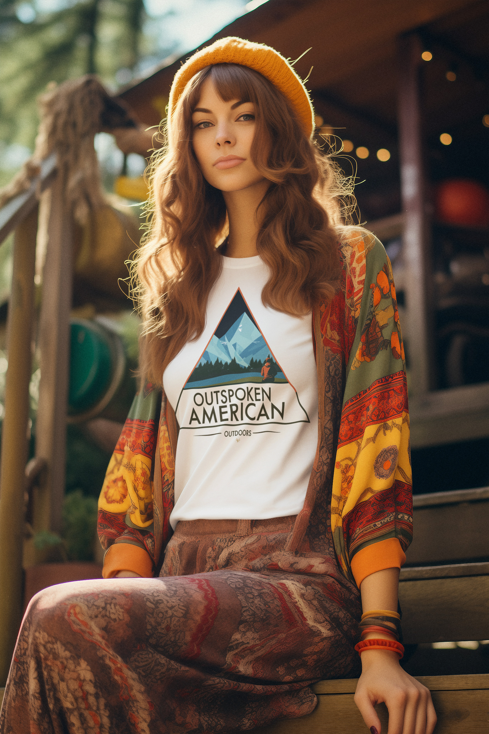 Outspoken American Outdoors (APPALACHIA Design) Women's Tee