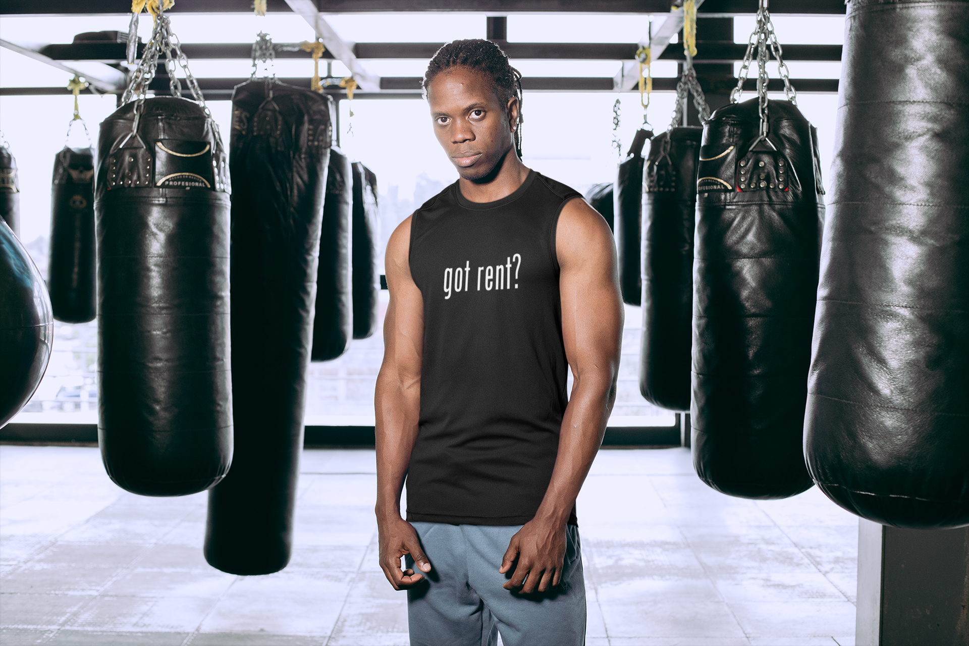 got rent? Muscle Shirt