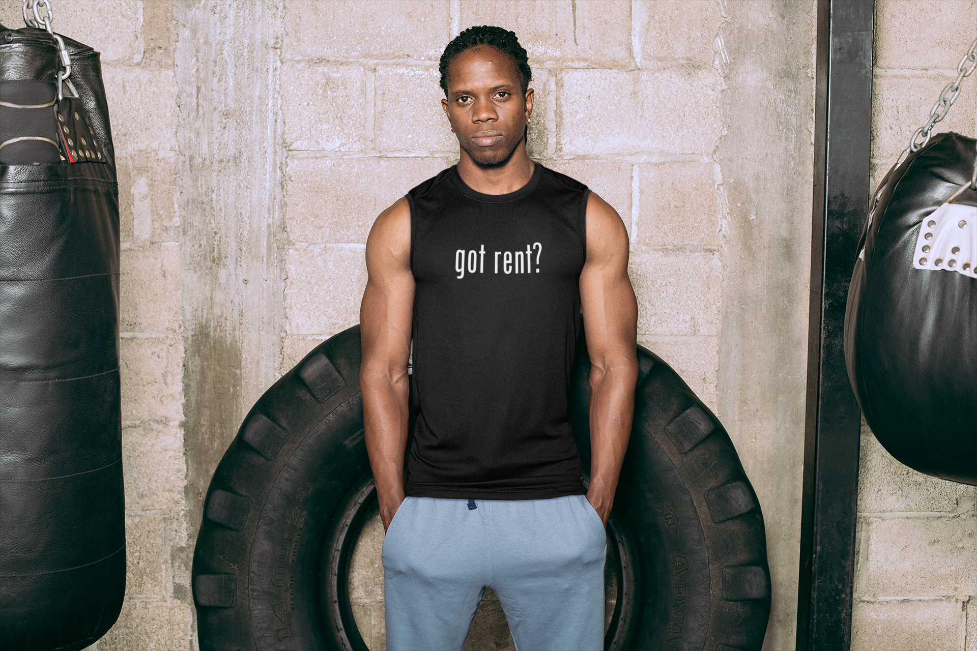 got rent? Muscle Shirt