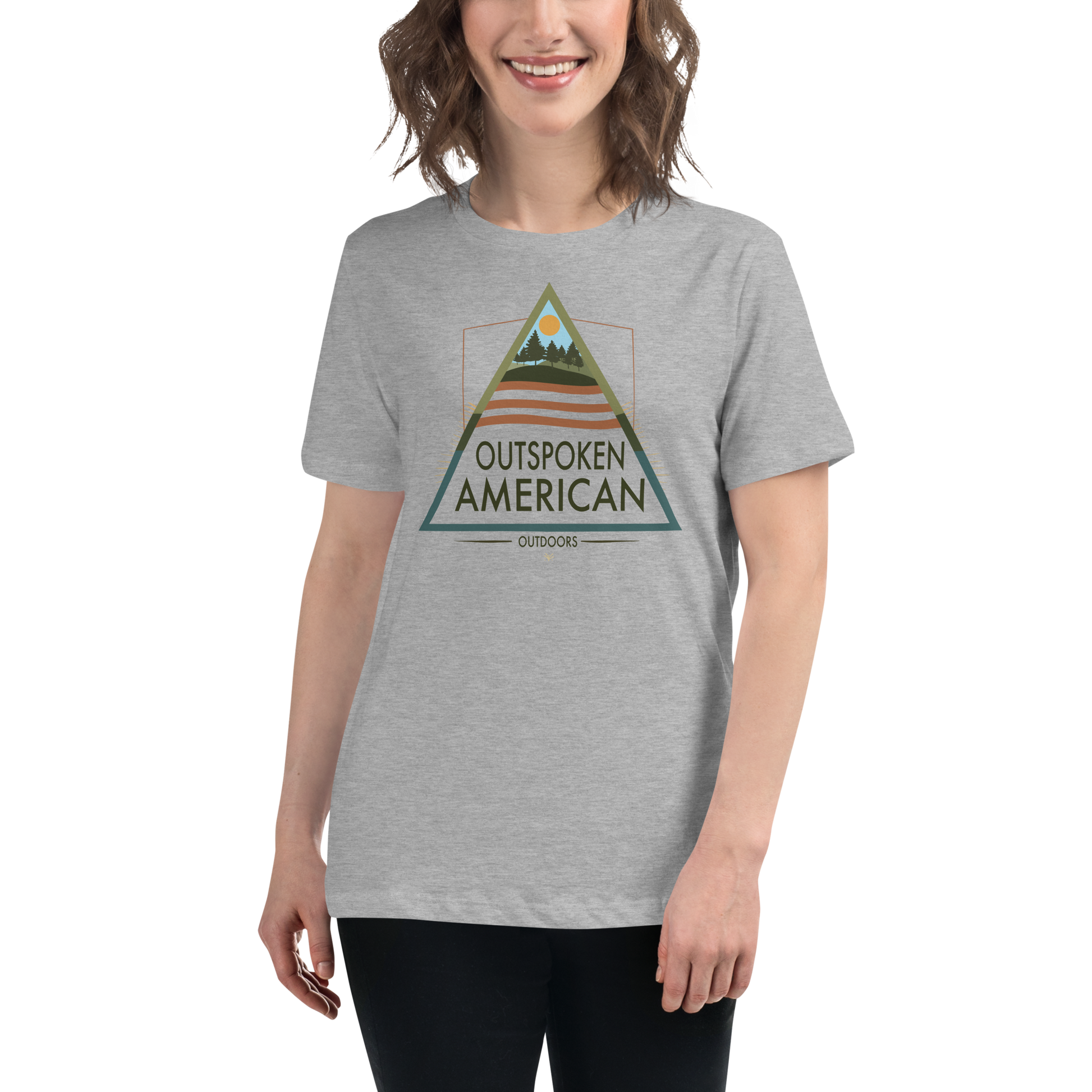 Outspoken American Outdoors (AUGUSTINE Design) Women's Tee