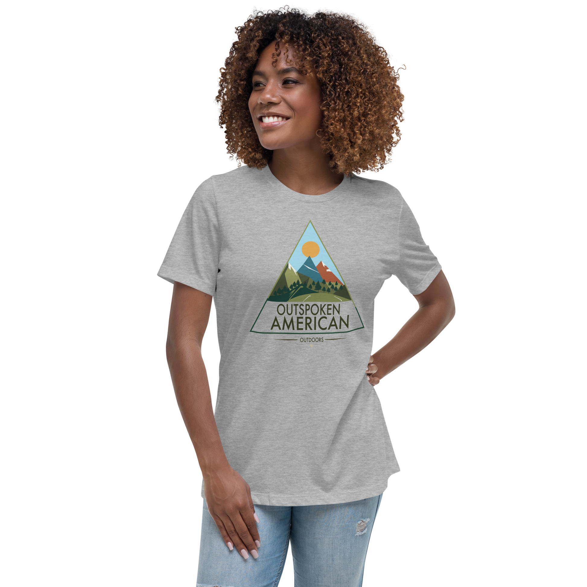 Outspoken American Outdoors (ROCKY Design) Women's Tee