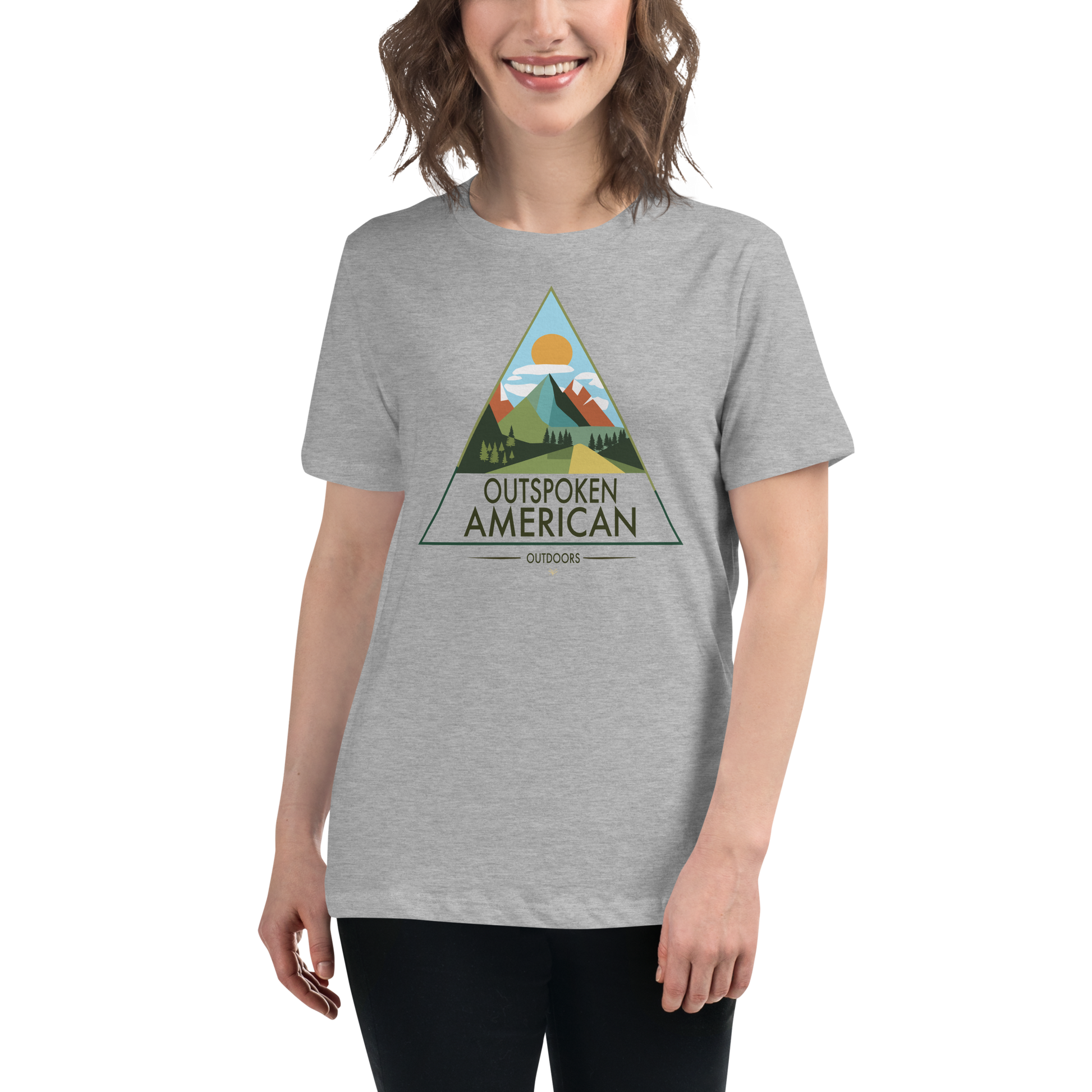 Outspoken American Outdoors (MONROE Design) Women's Tee