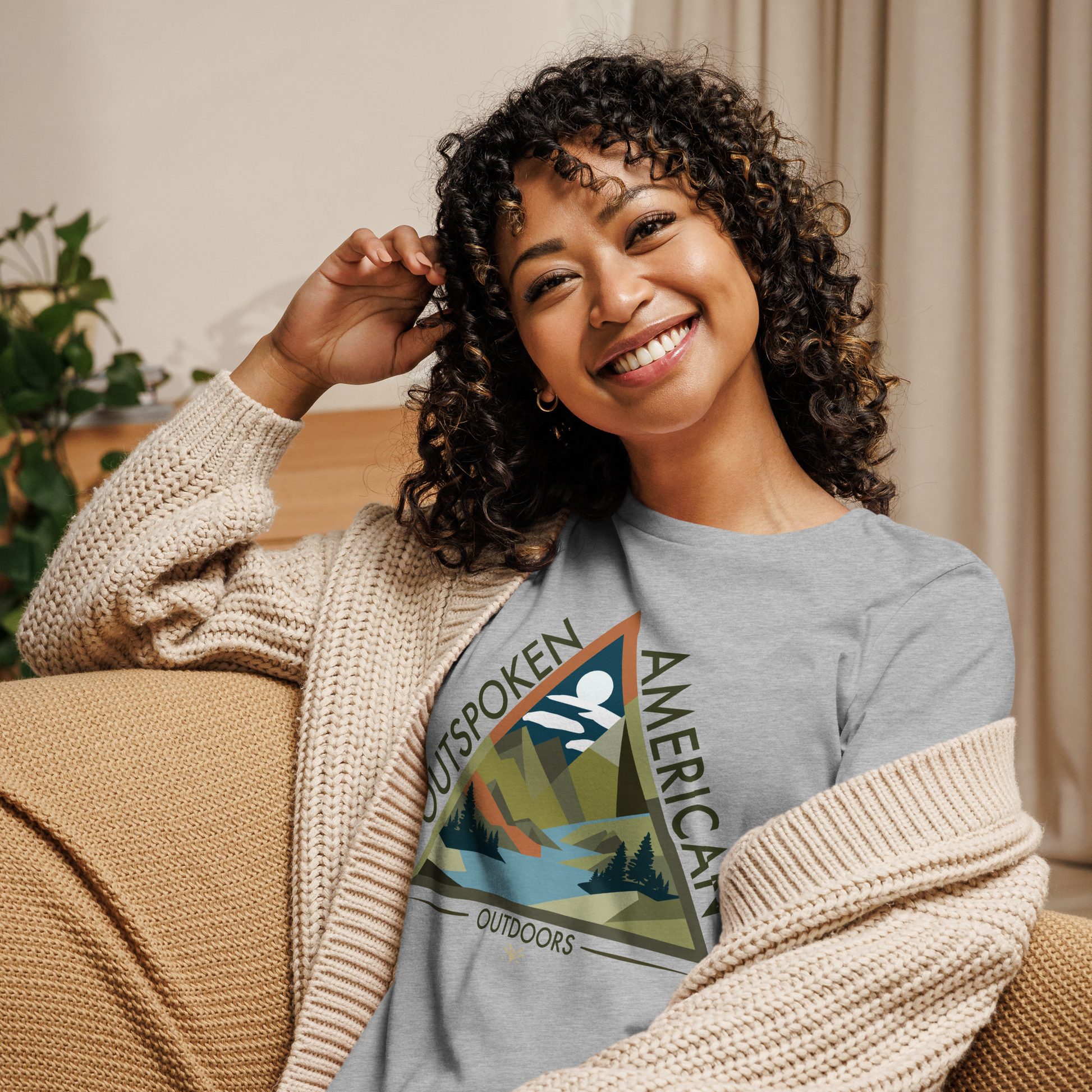Outspoken American Outdoors (ROME Design) Women's Tee