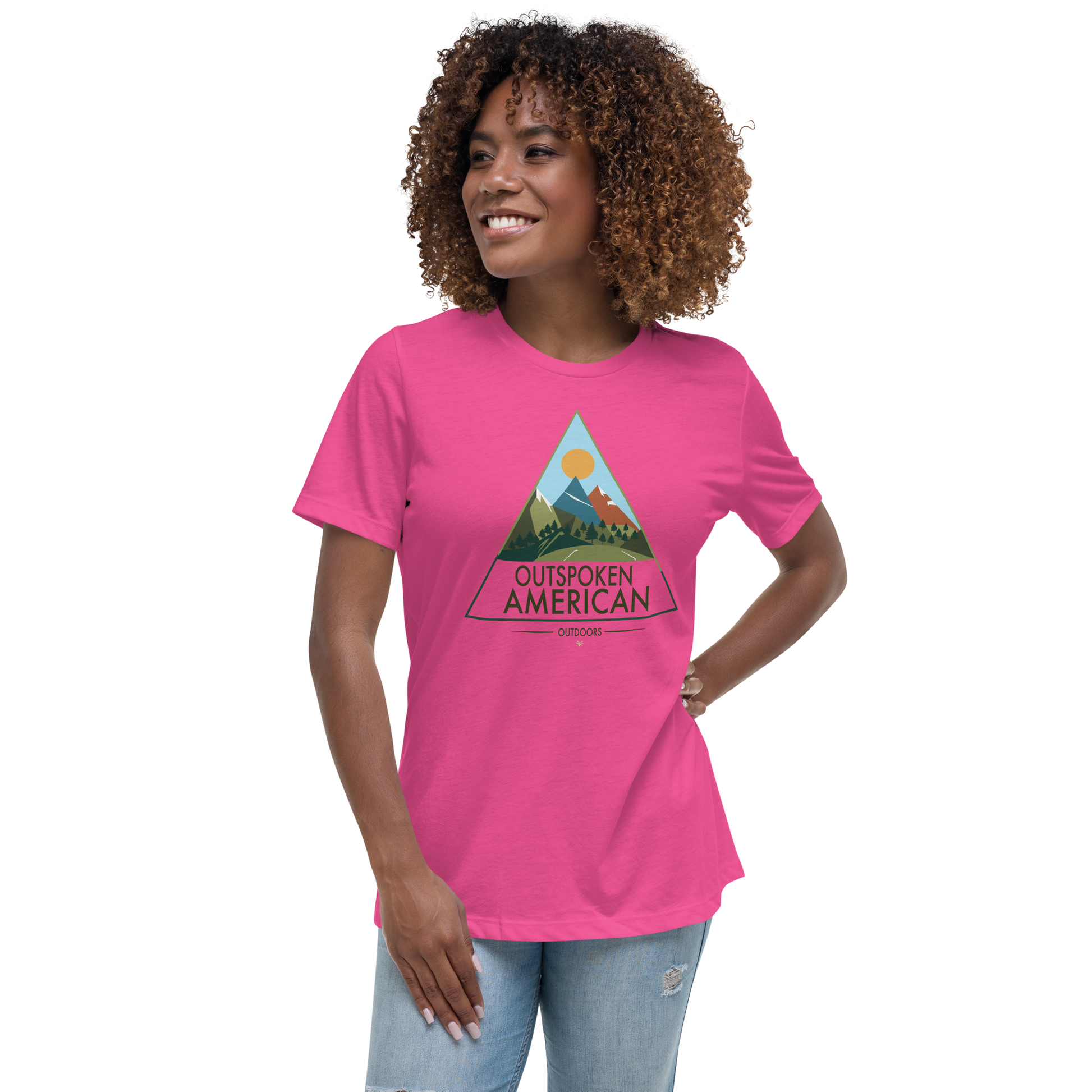 Outspoken American Outdoors (ROCKY Design) Women's Tee