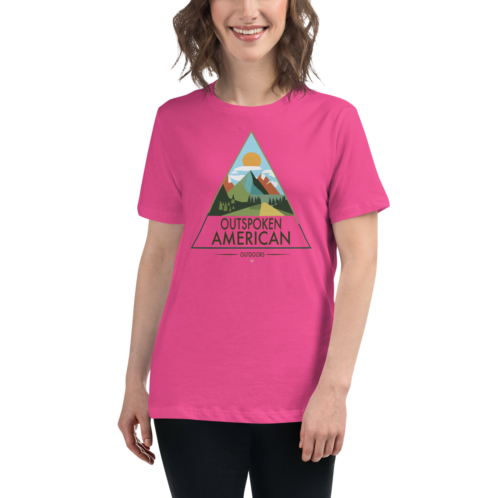 Outspoken American Outdoors (MONROE Design) Women's Tee