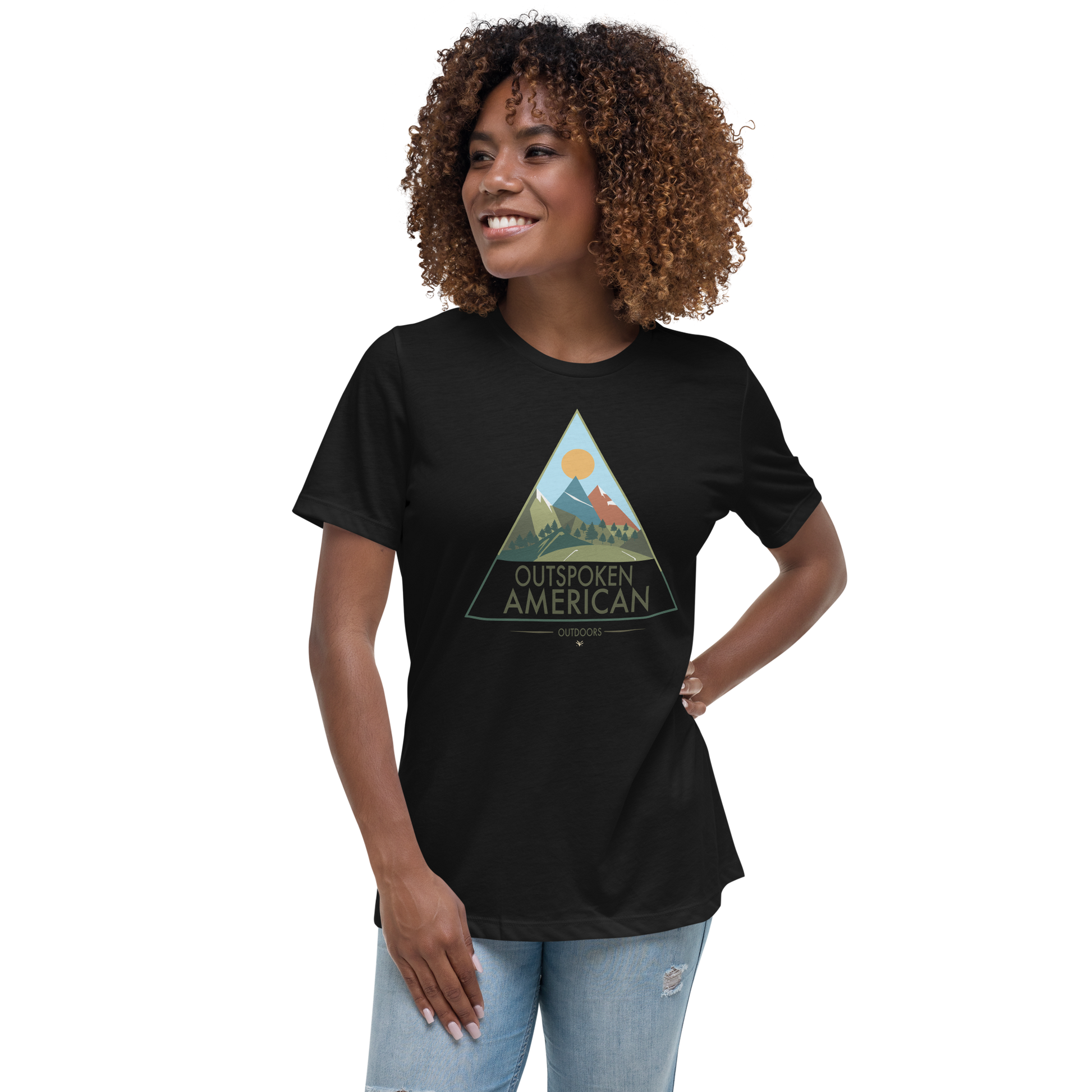 Outspoken American Outdoors (ROCKY Design) Women's Tee
