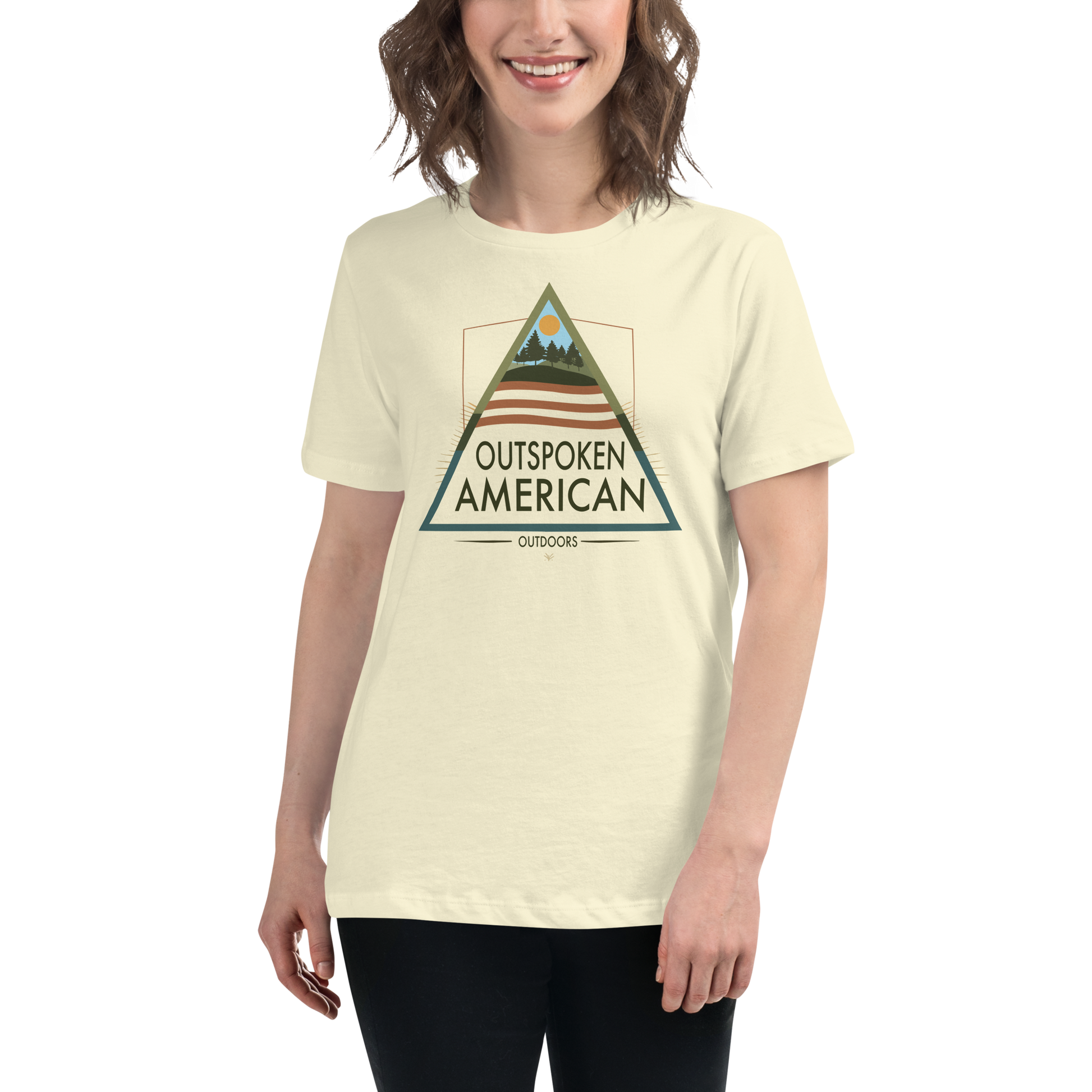 Outspoken American Outdoors (AUGUSTINE Design) Women's Tee