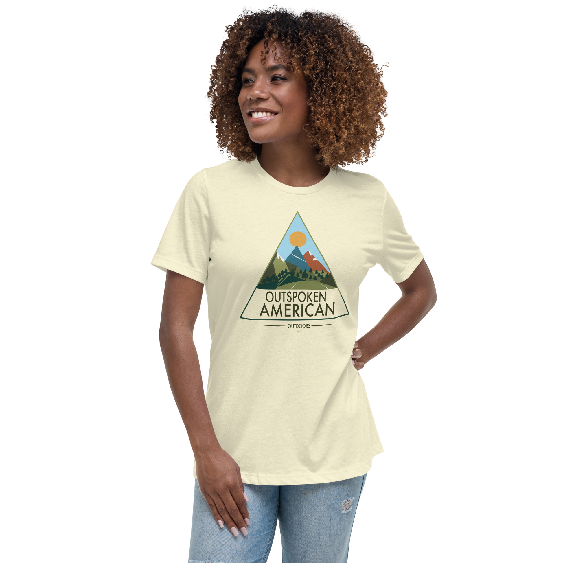 Outspoken American Outdoors (ROCKY Design) Women's Tee