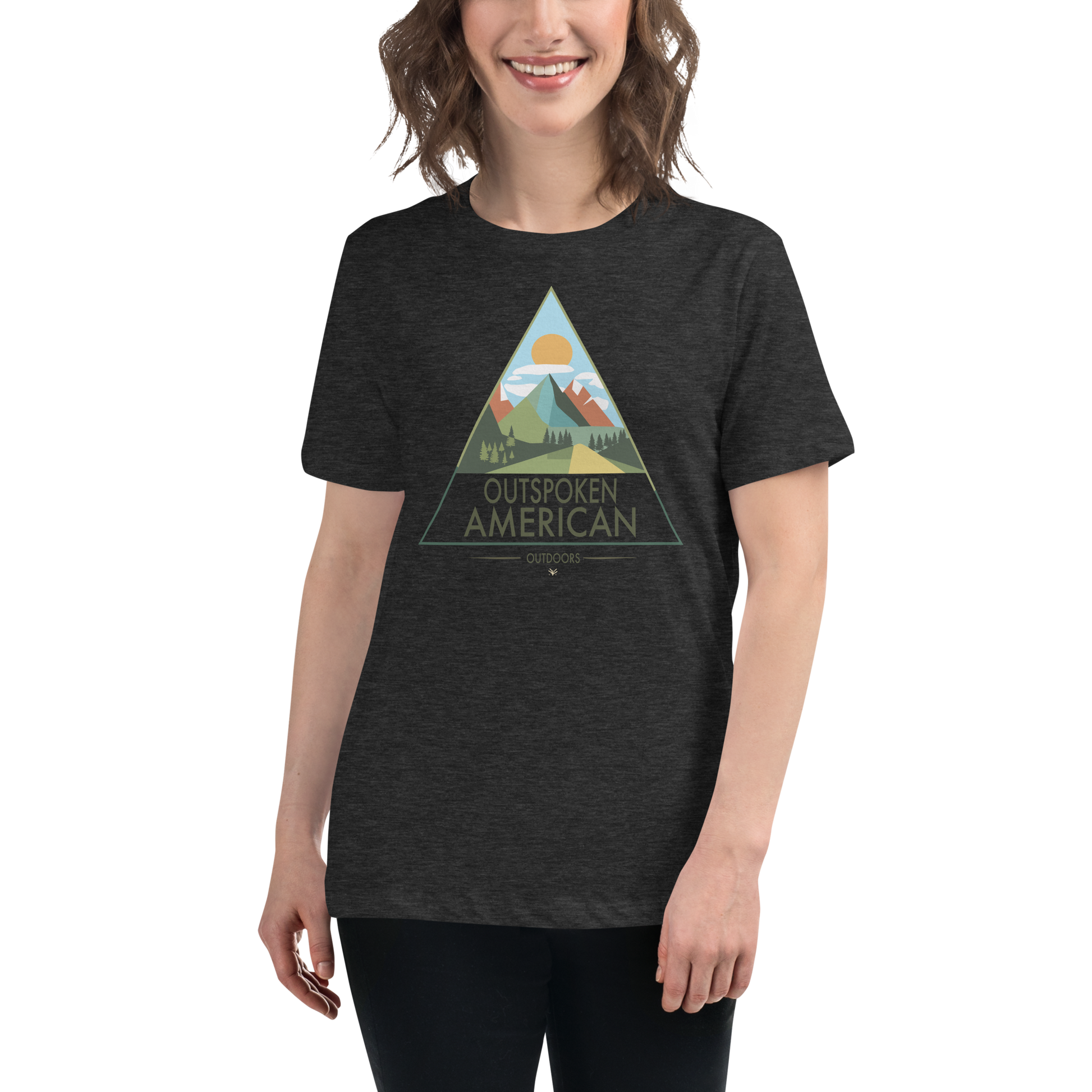 Outspoken American Outdoors (MONROE Design) Women's Tee