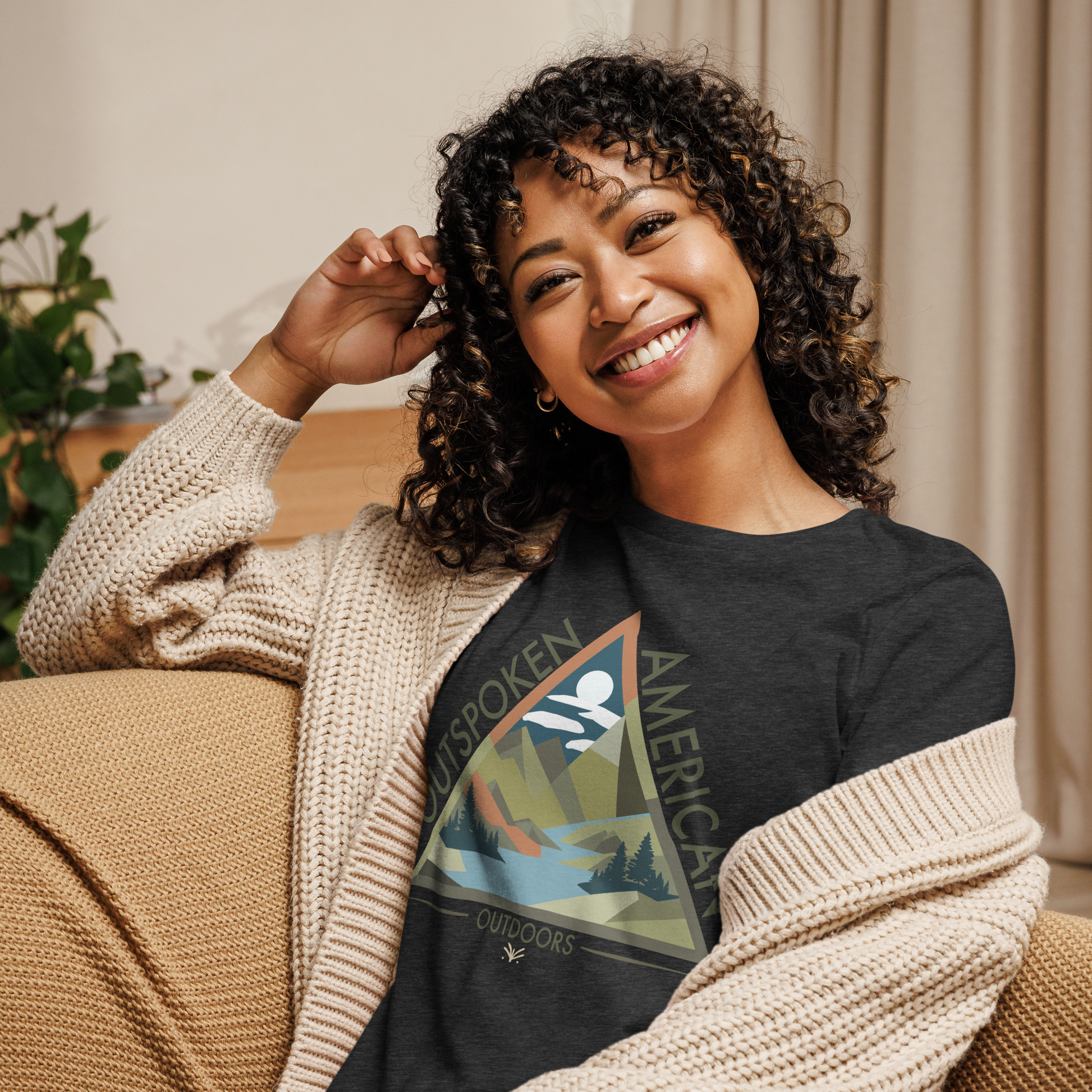 Outspoken American Outdoors (ROME Design) Women's Tee