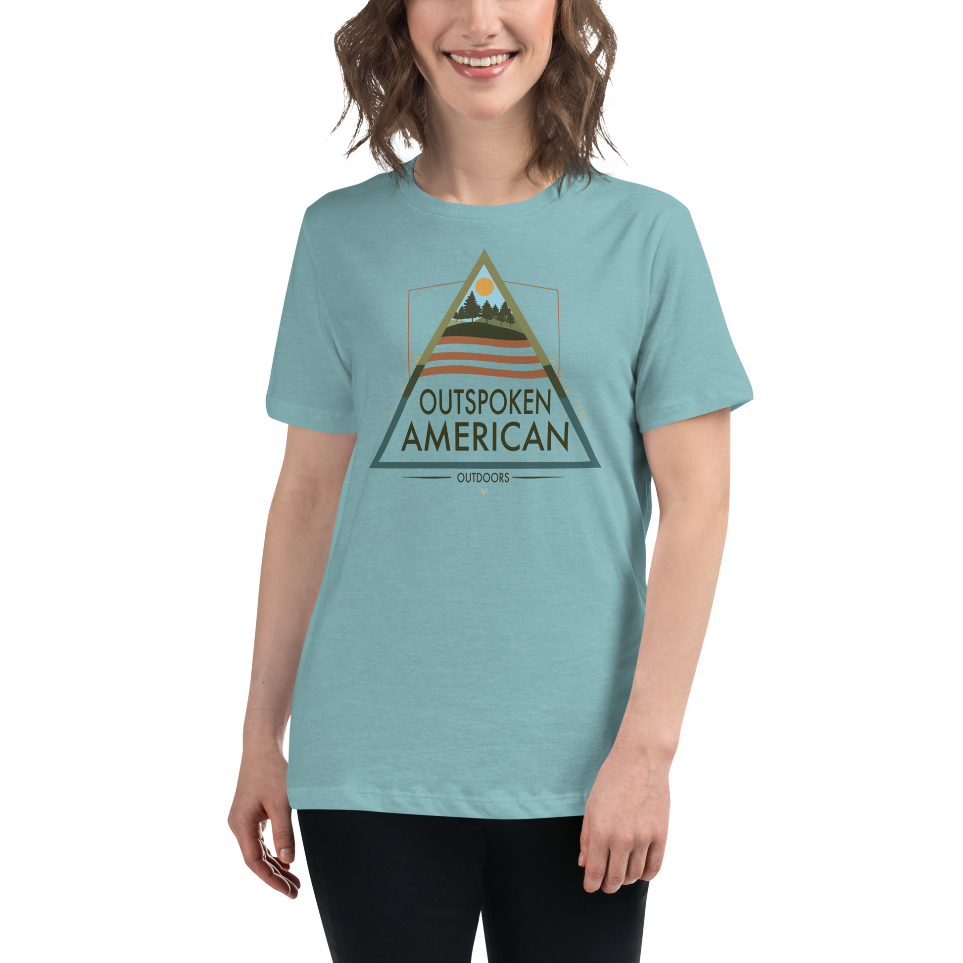 Outspoken American Outdoors (AUGUSTINE Design) Women's Tee