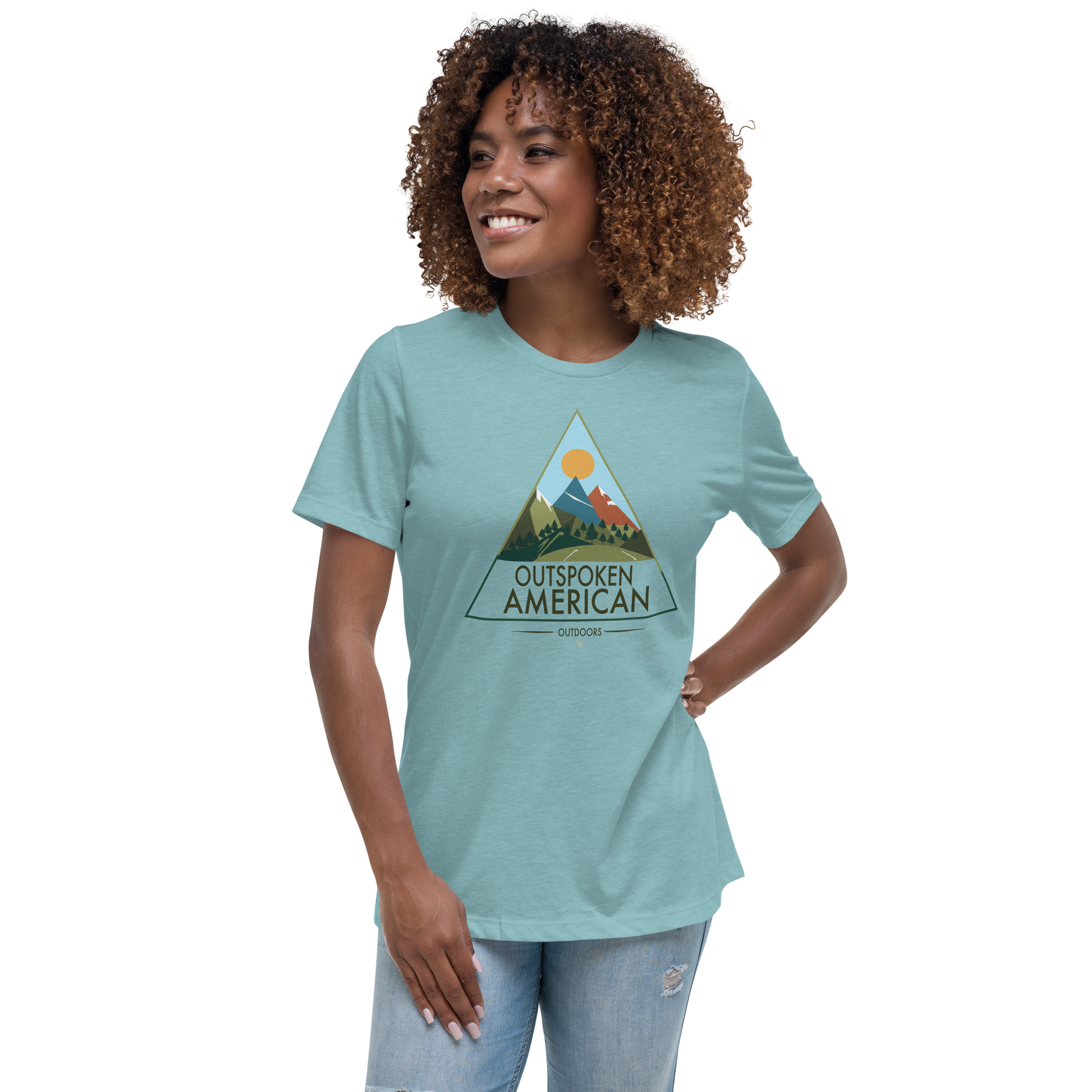 Outspoken American Outdoors (ROCKY Design) Women's Tee