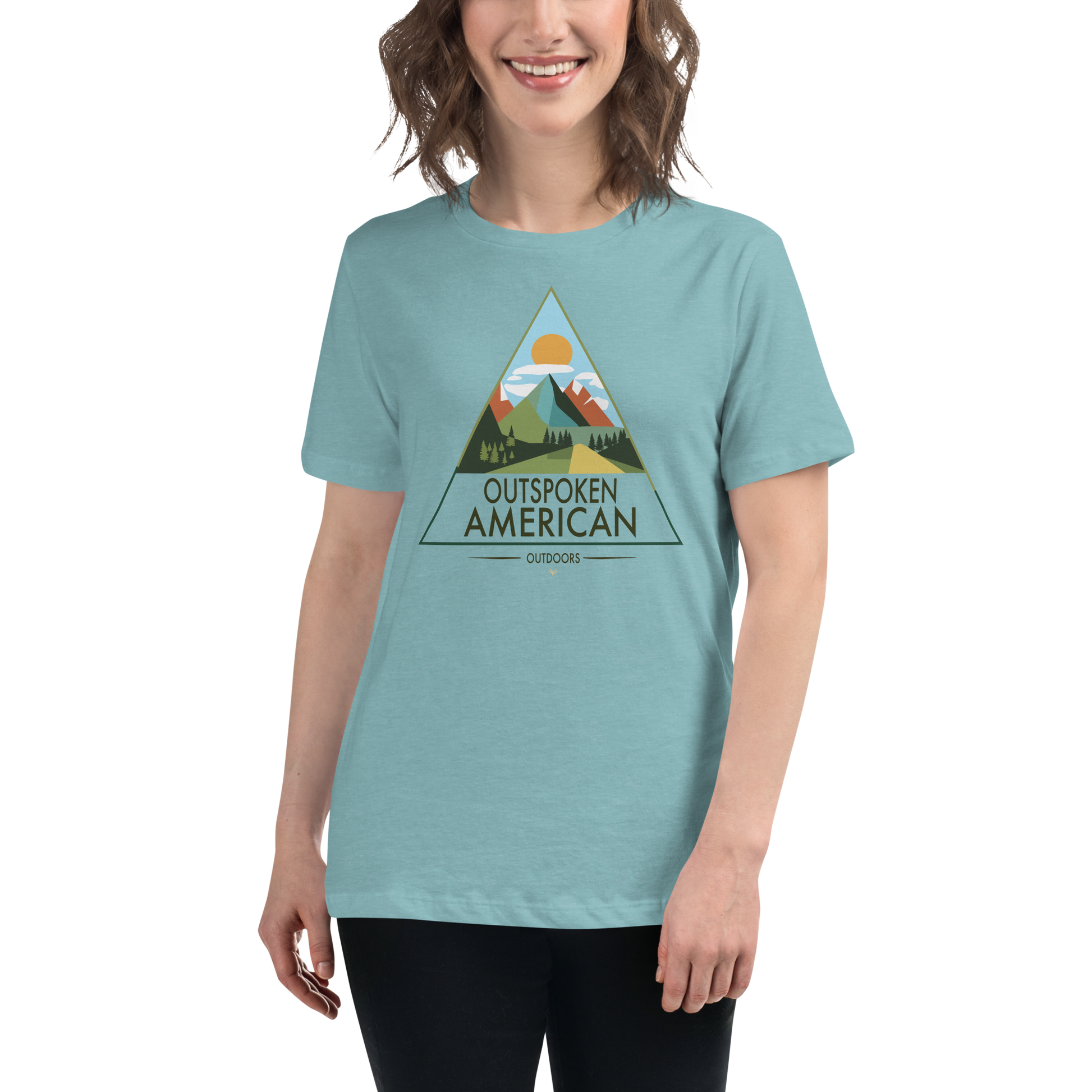 Outspoken American Outdoors (MONROE Design) Women's Tee