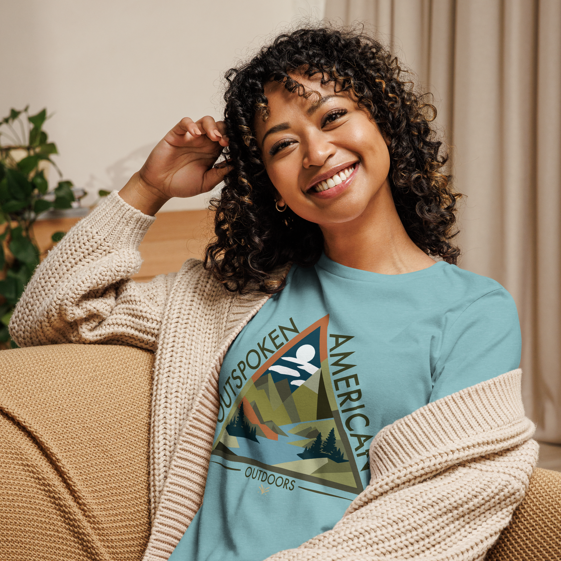 Outspoken American Outdoors (ROME Design) Women's Tee