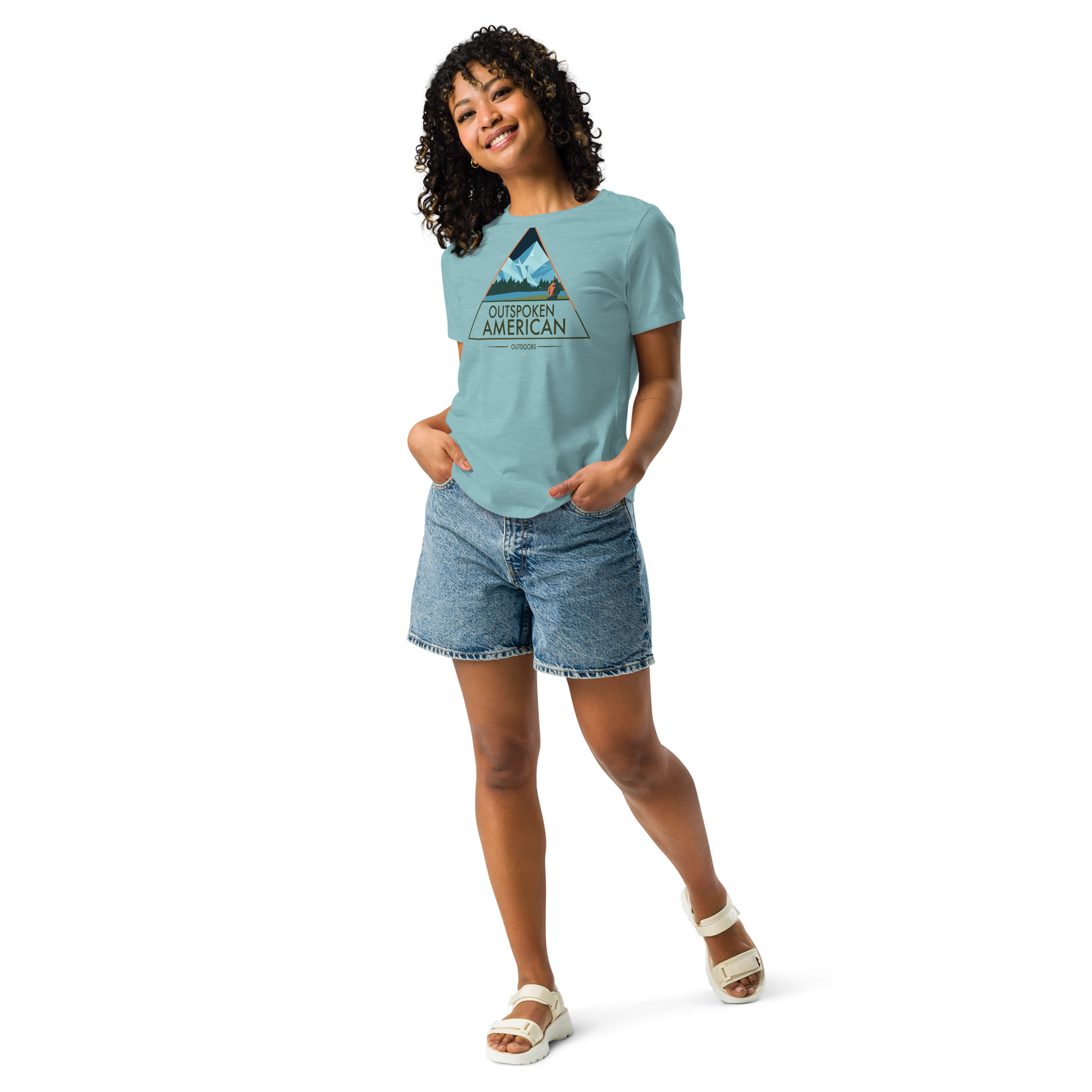 Outspoken American Outdoors (APPALACHIA Design) Women's Tee