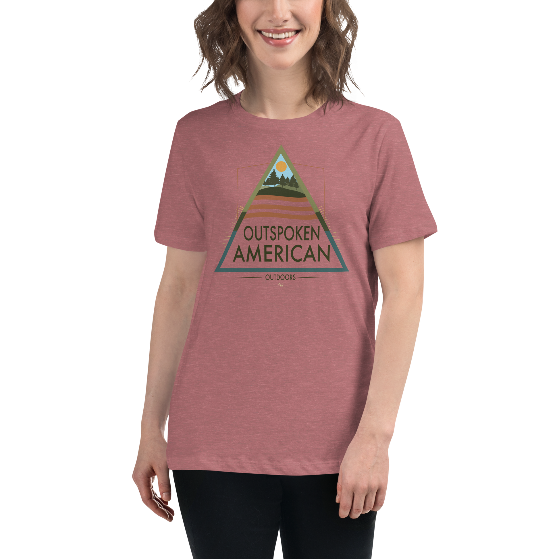 Outspoken American Outdoors (AUGUSTINE Design) Women's Tee