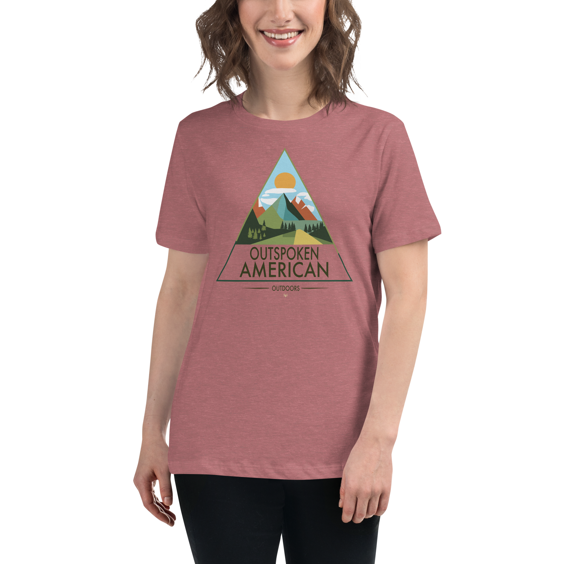 Outspoken American Outdoors (MONROE Design) Women's Tee