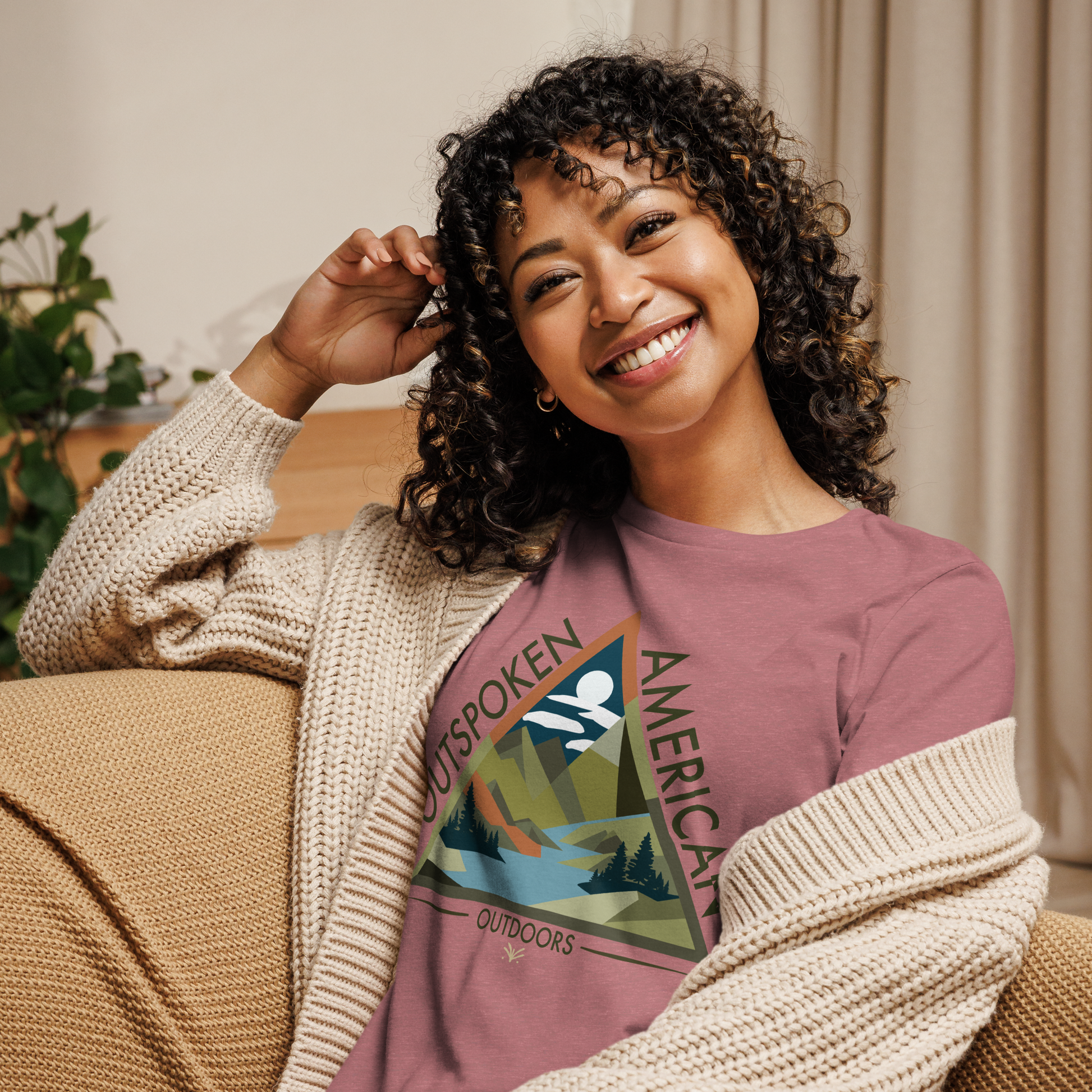 Outspoken American Outdoors (ROME Design) Women's Tee