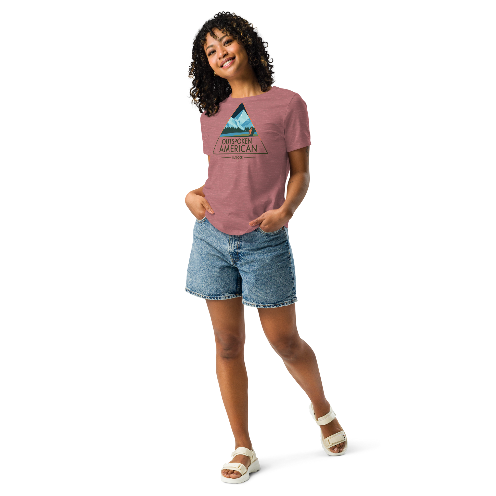 Outspoken American Outdoors (APPALACHIA Design) Women's Tee