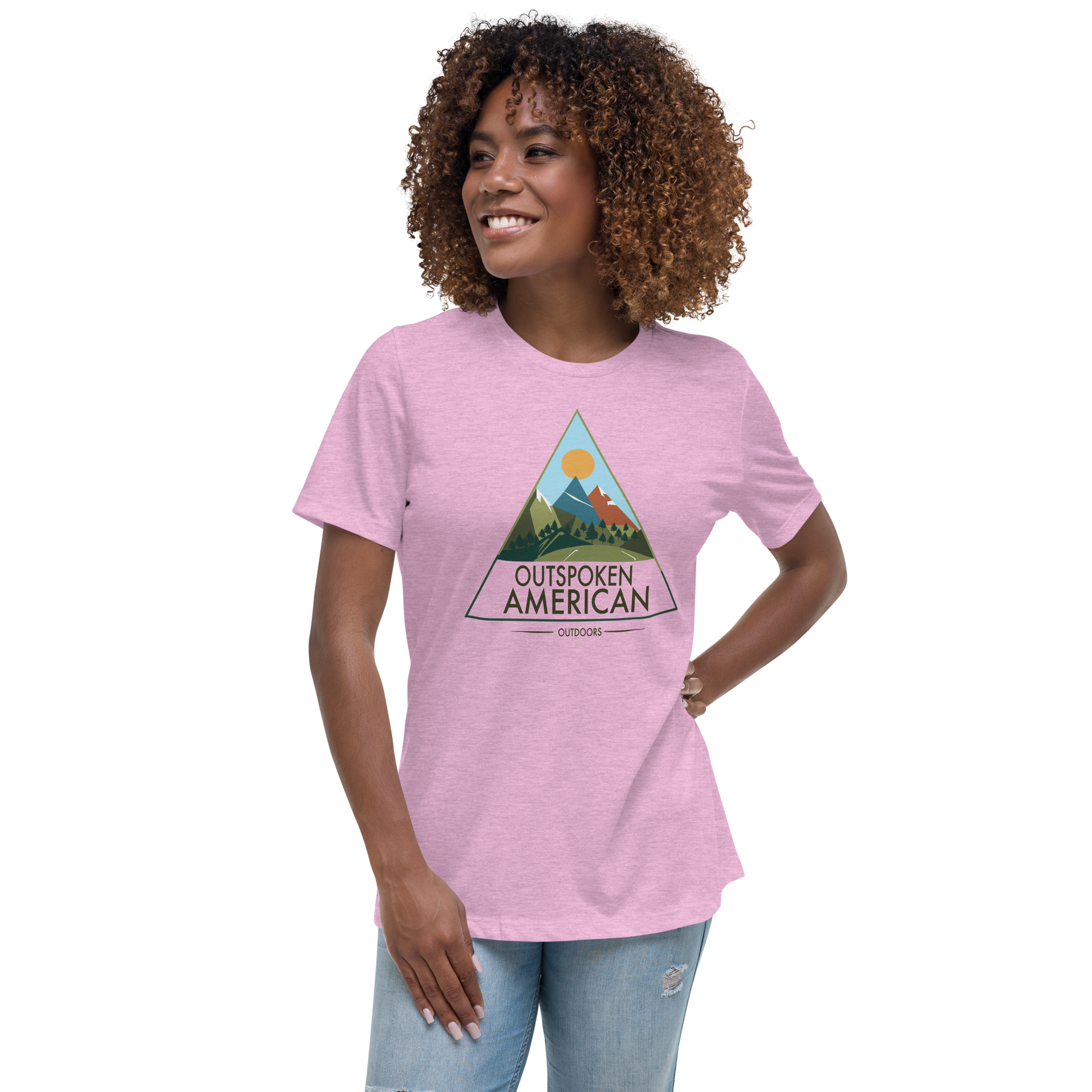 Outspoken American Outdoors (ROCKY Design) Women's Tee