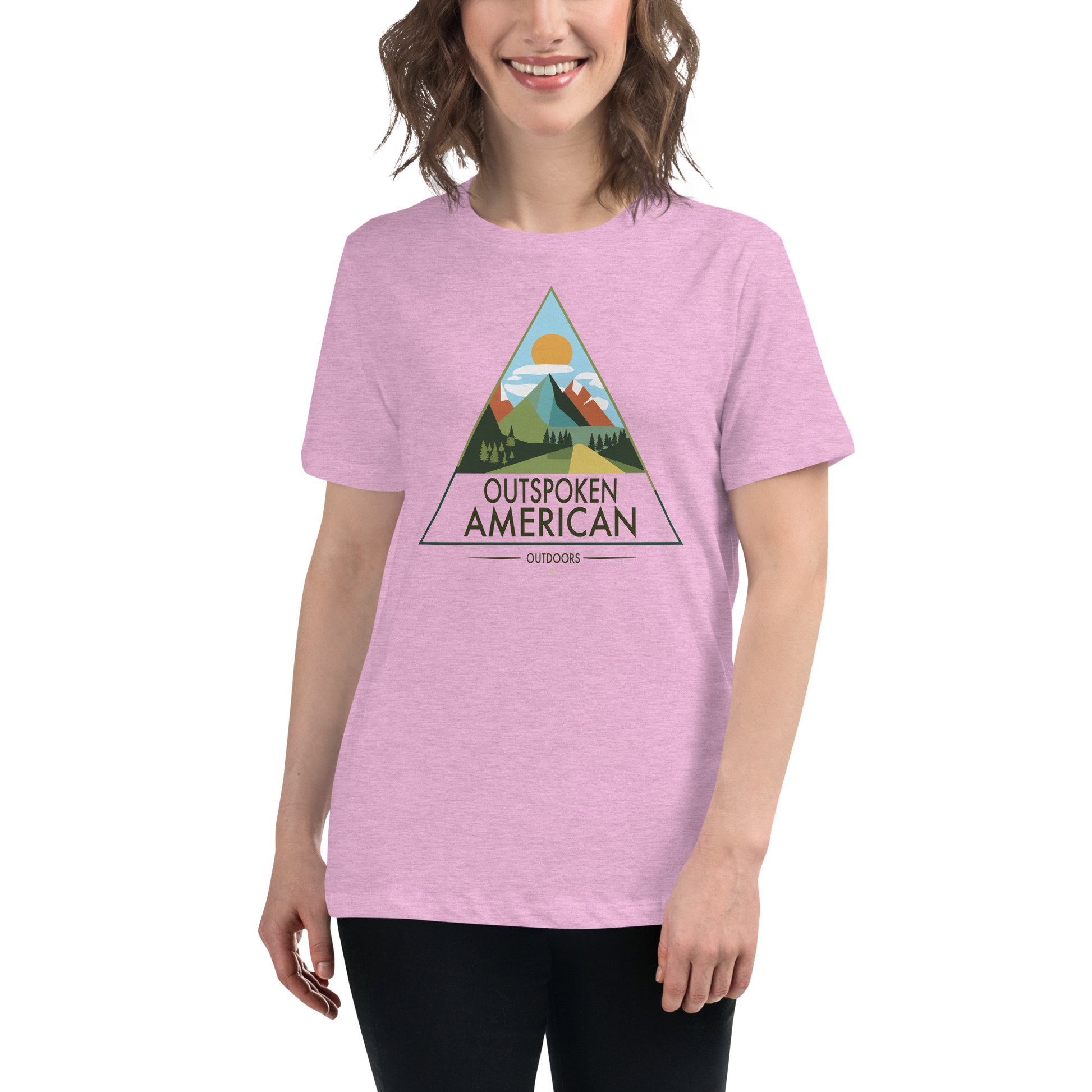 Outspoken American Outdoors (MONROE Design) Women's Tee