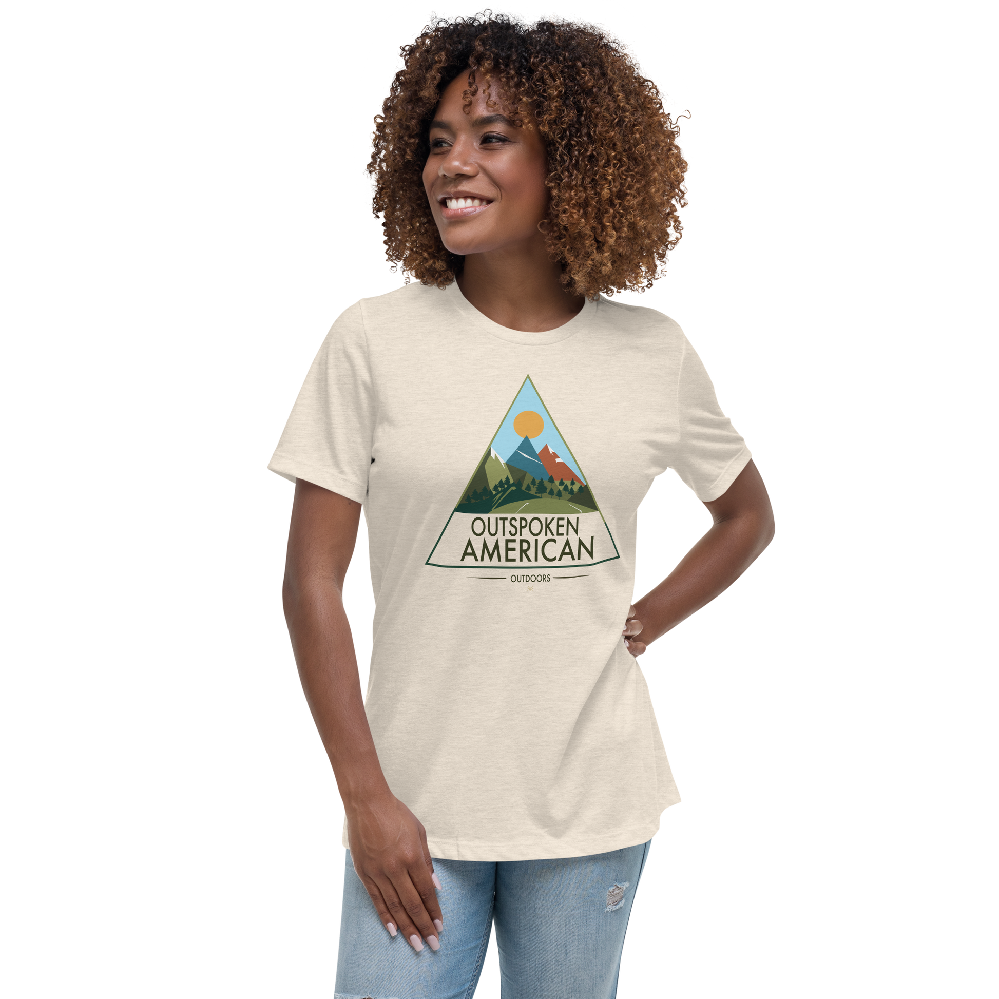 Outspoken American Outdoors (ROCKY Design) Women's Tee