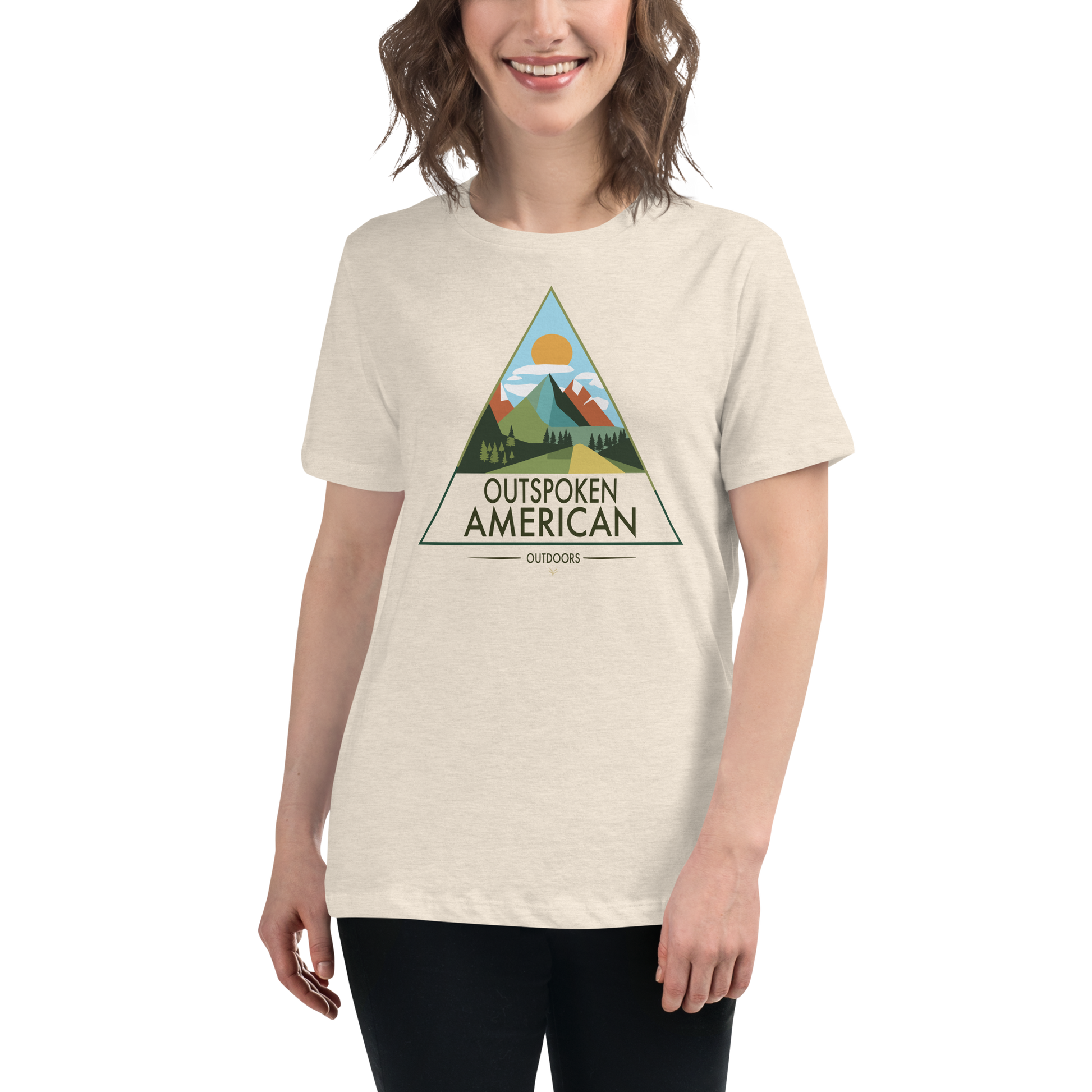 Outspoken American Outdoors (MONROE Design) Women's Tee