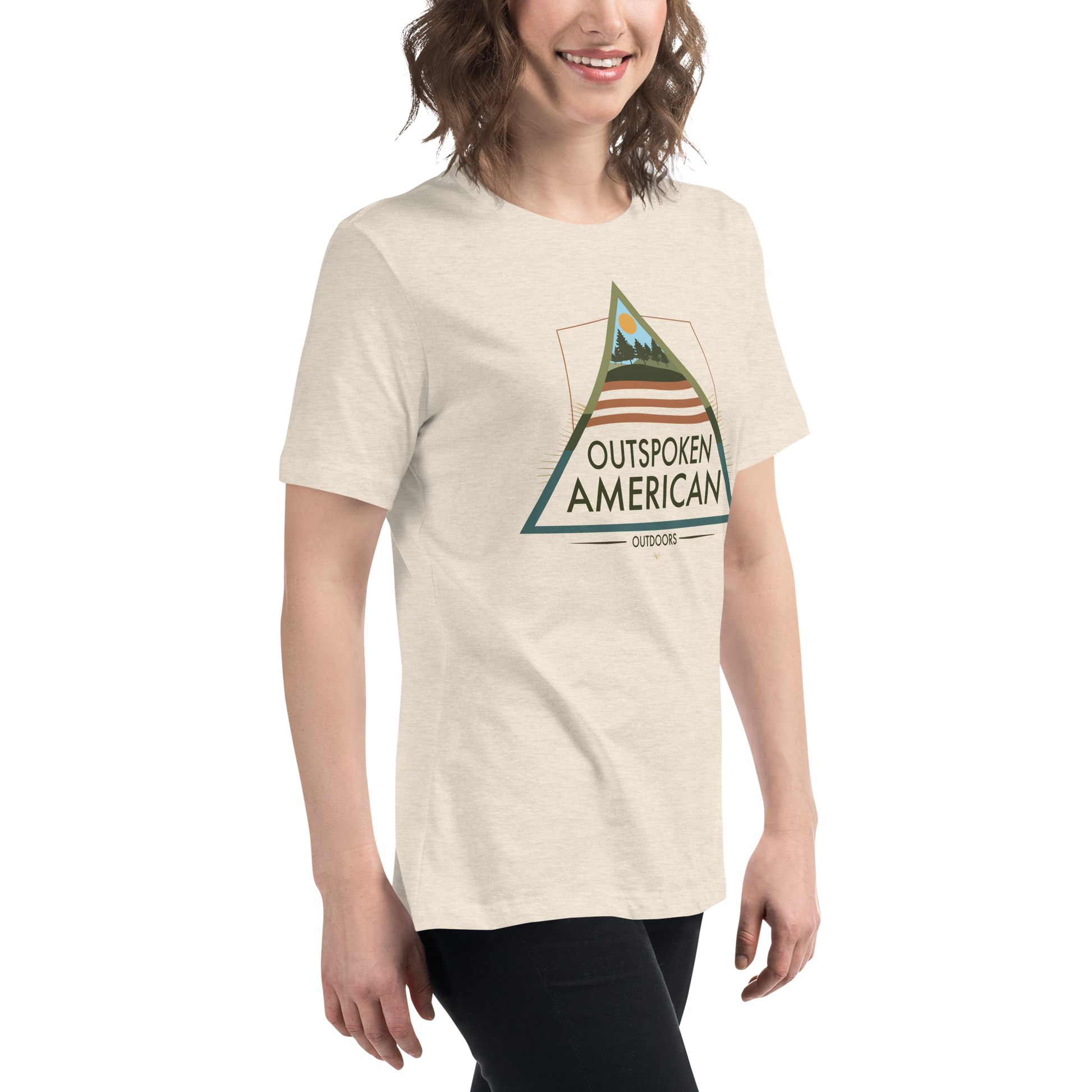 Outspoken American Outdoors (AUGUSTINE Design) Women's Tee