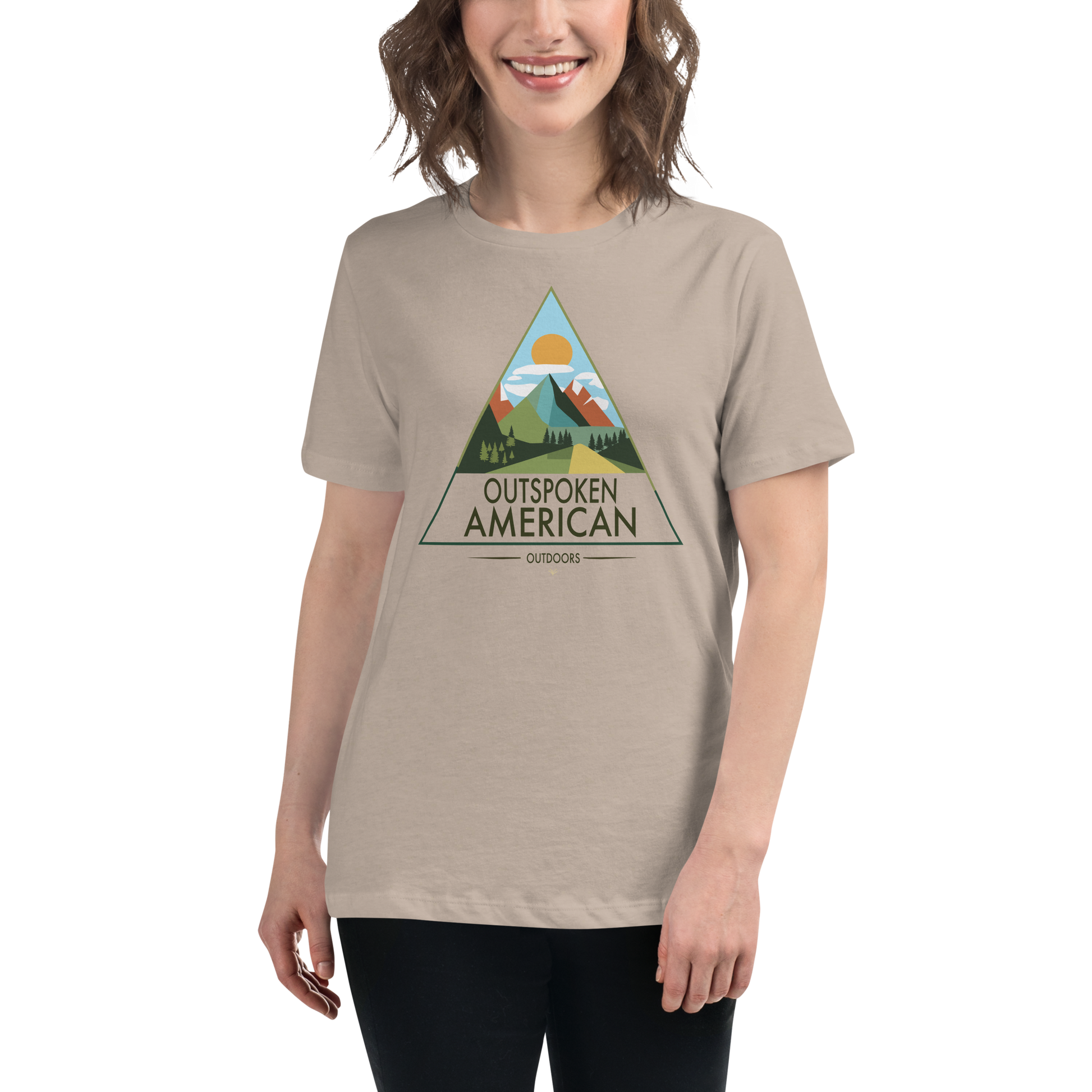 Outspoken American Outdoors (MONROE Design) Women's Tee