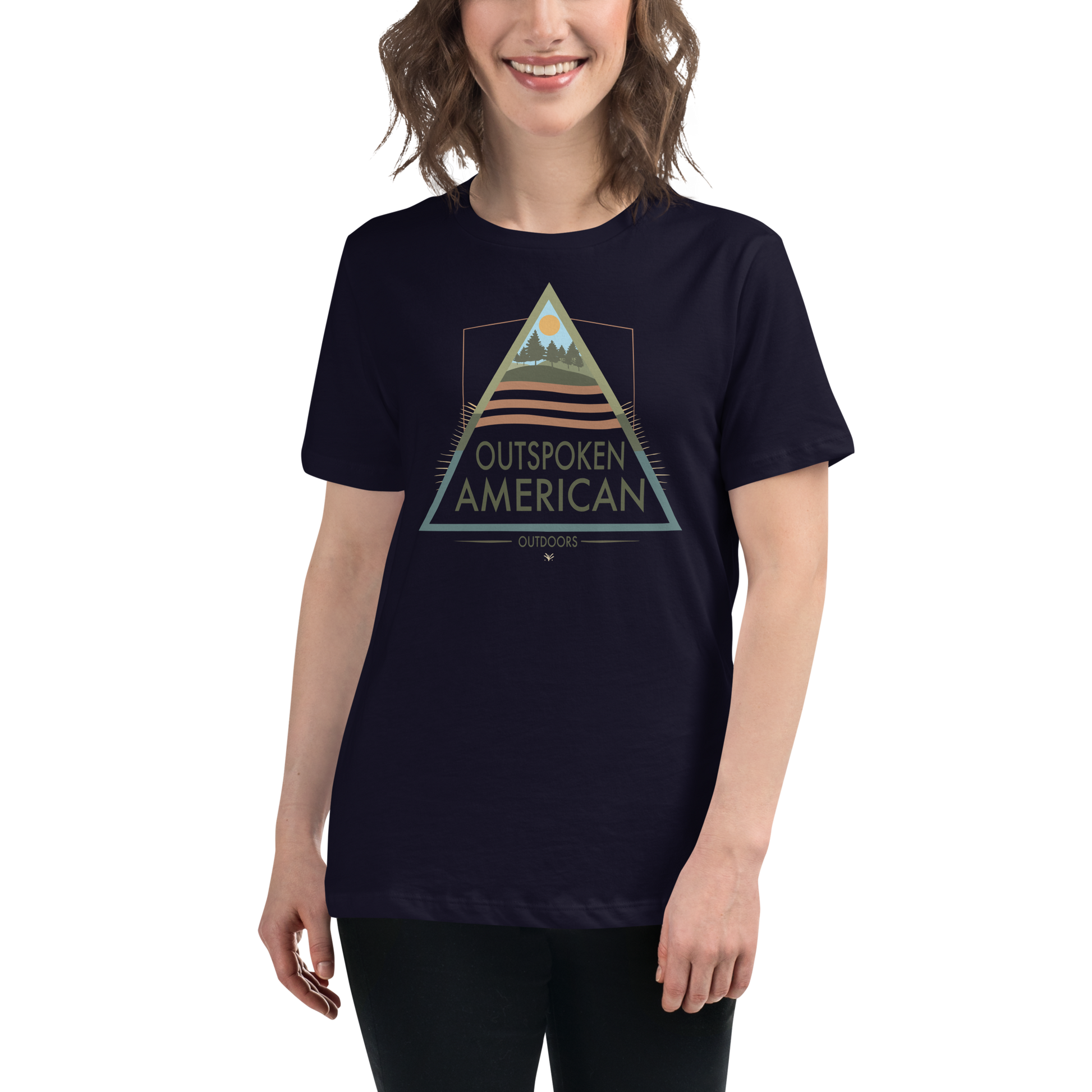 Outspoken American Outdoors (AUGUSTINE Design) Women's Tee