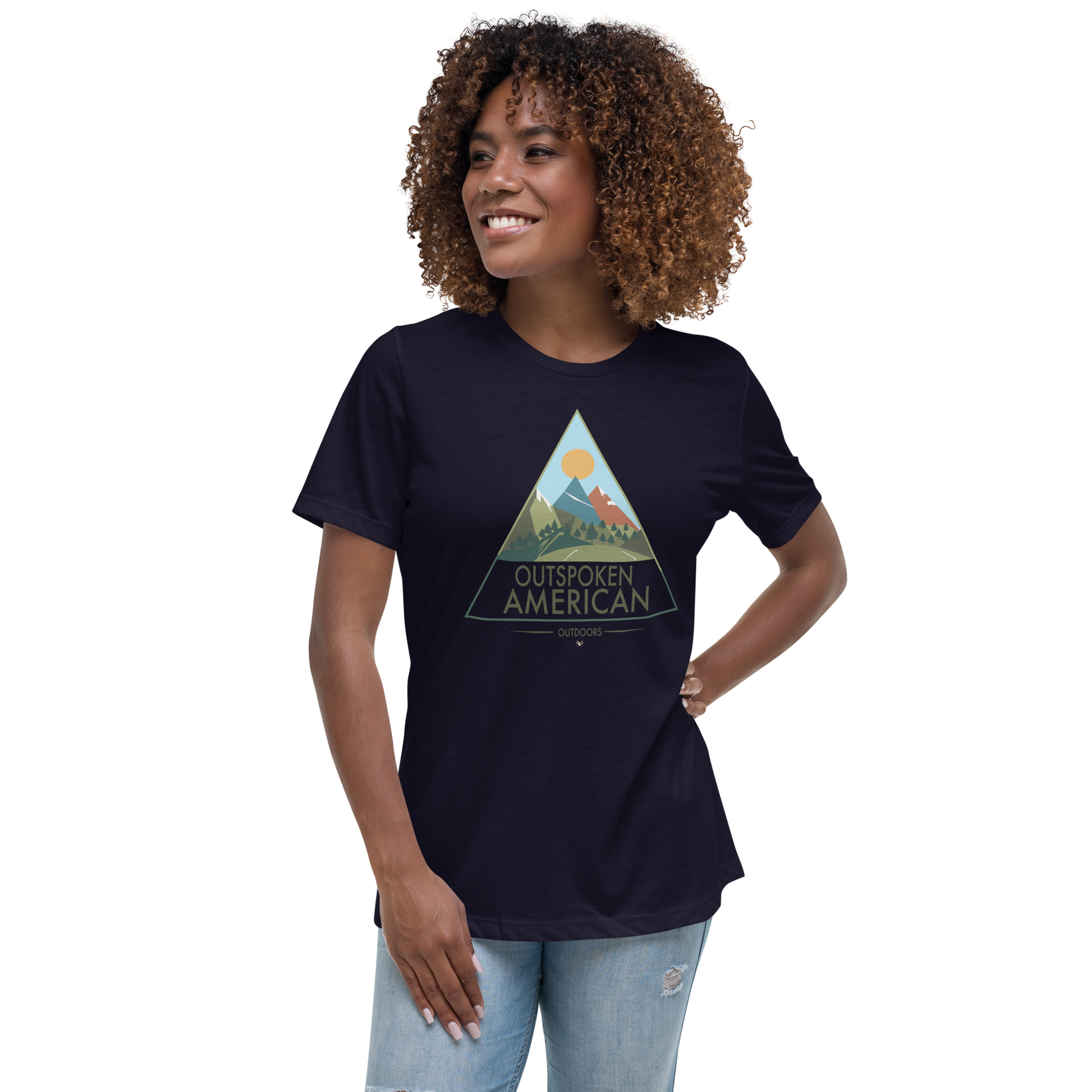 Outspoken American Outdoors (ROCKY Design) Women's Tee