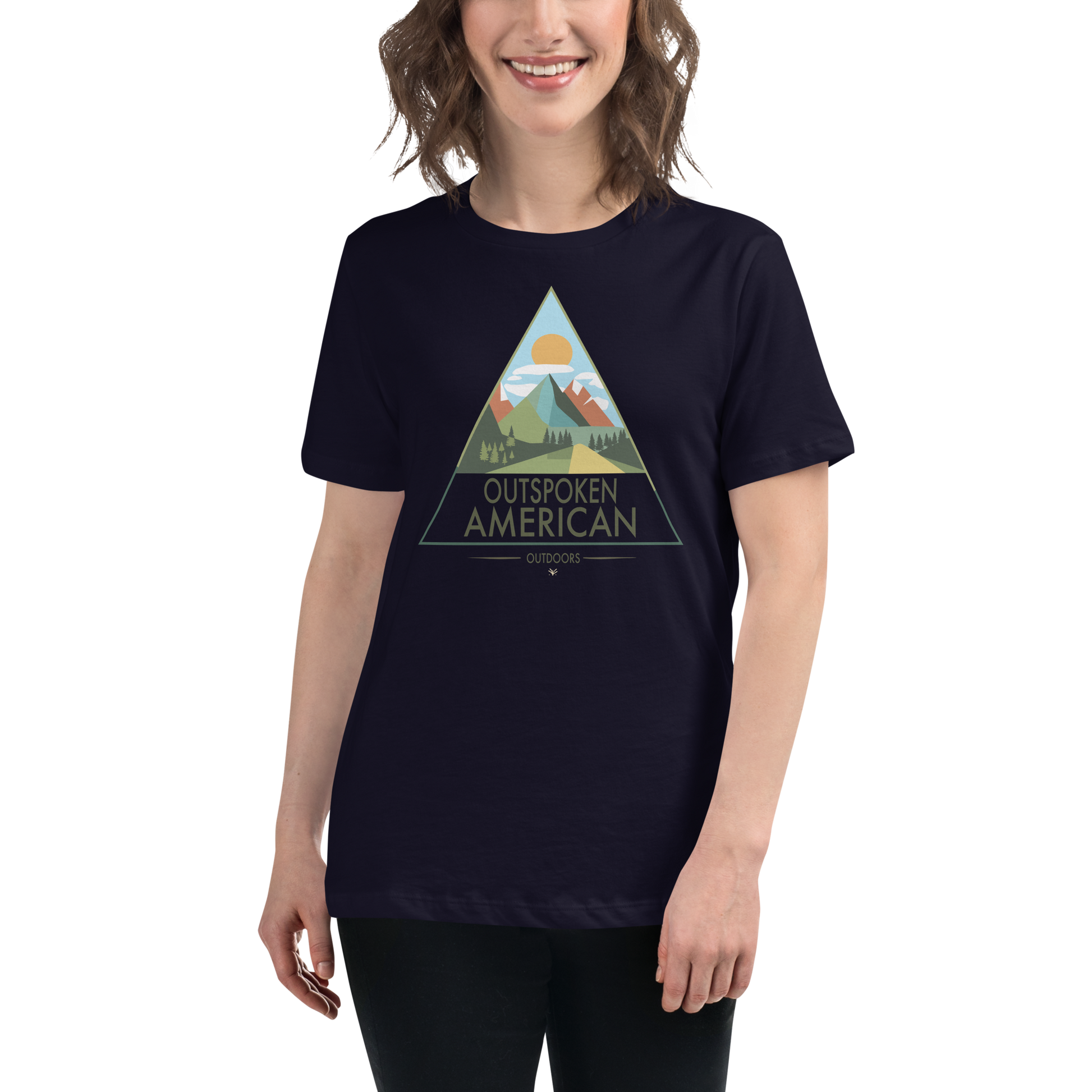 Outspoken American Outdoors (MONROE Design) Women's Tee