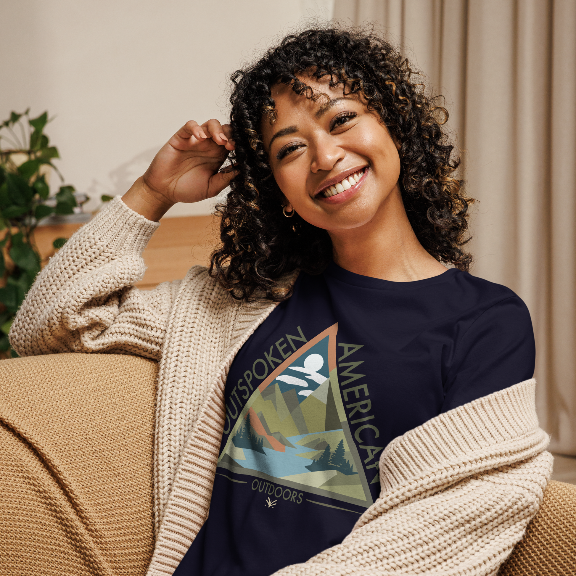 Outspoken American Outdoors (ROME Design) Women's Tee
