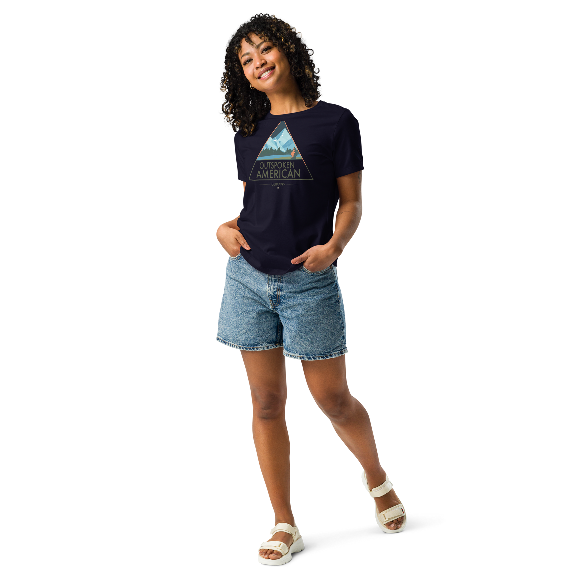 Outspoken American Outdoors (APPALACHIA Design) Women's Tee