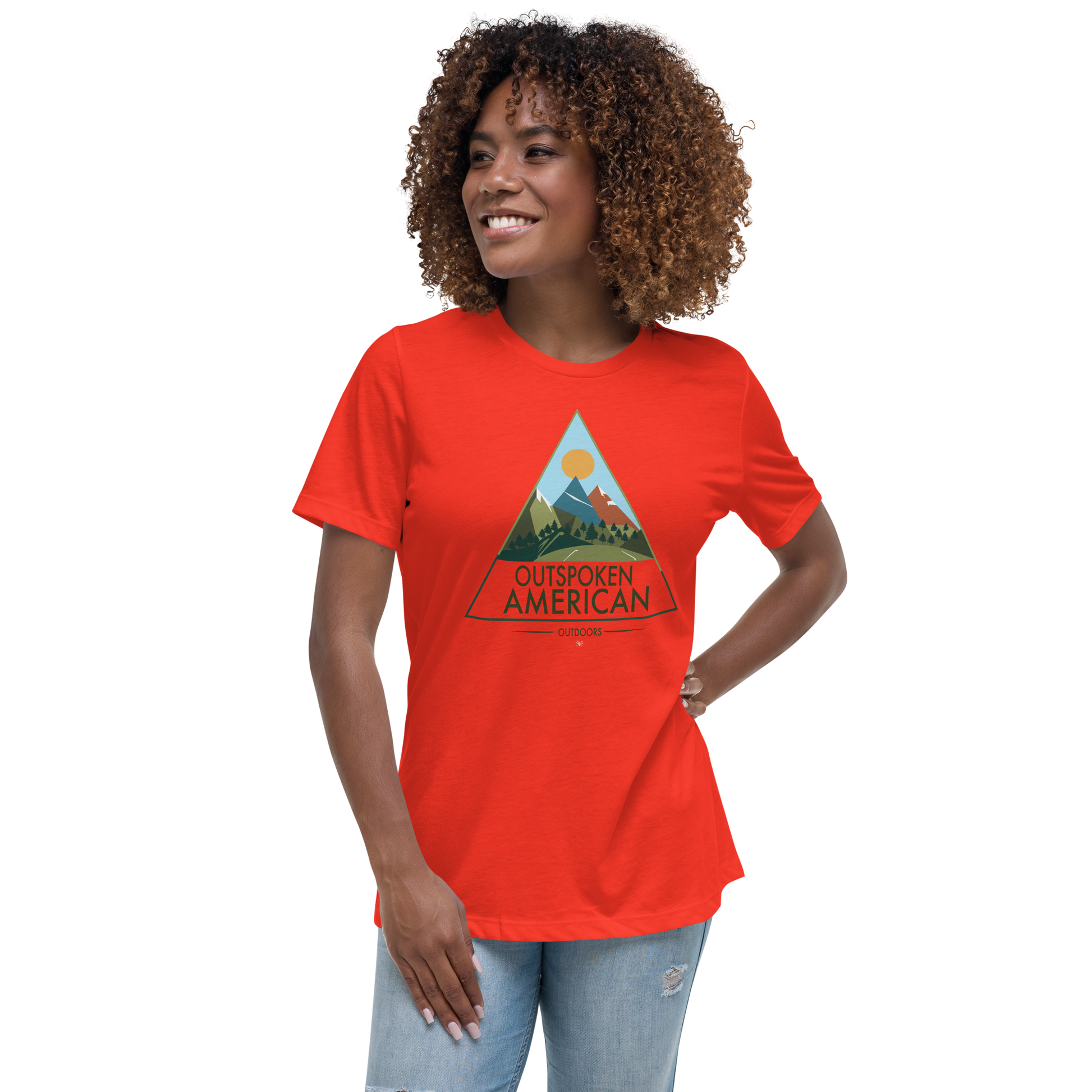 Outspoken American Outdoors (ROCKY Design) Women's Tee