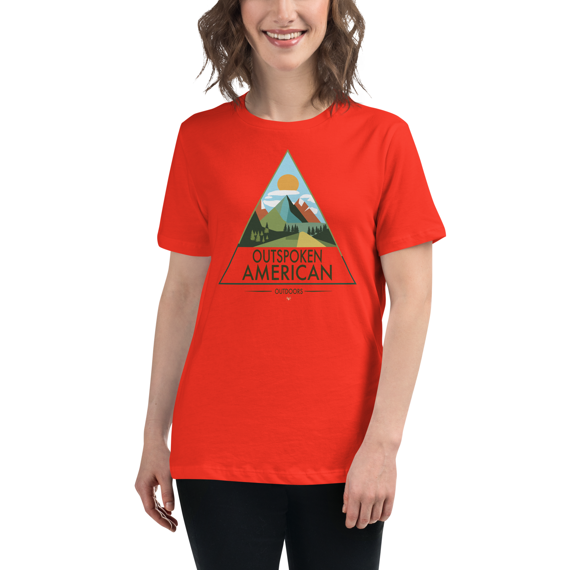 Outspoken American Outdoors (MONROE Design) Women's Tee