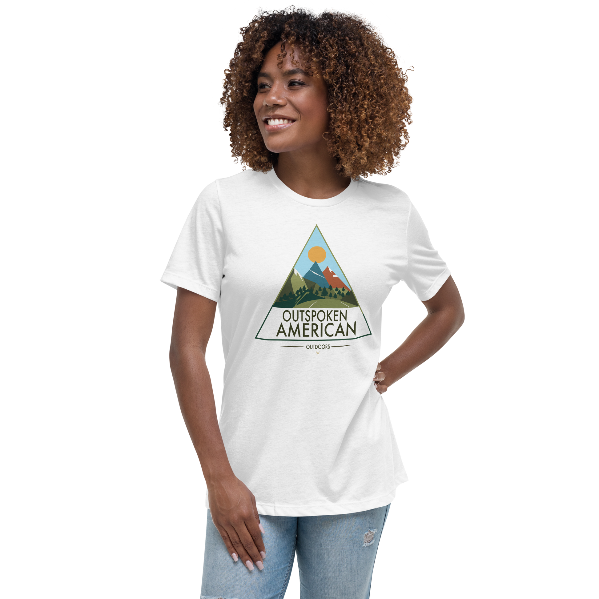 Outspoken American Outdoors (ROCKY Design) Women's Tee