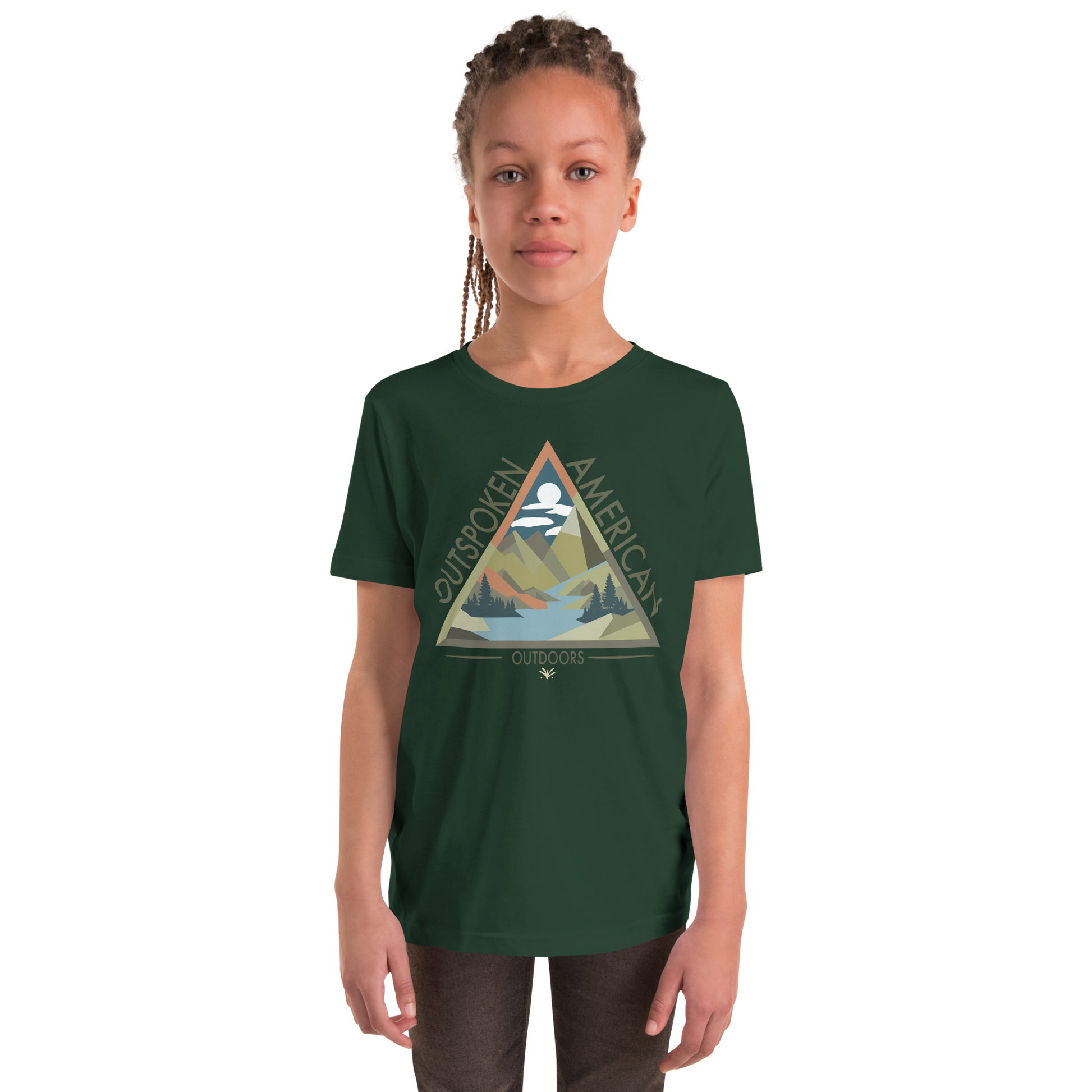 Outspoken American Outdoors (ROME Design) Youth Tee