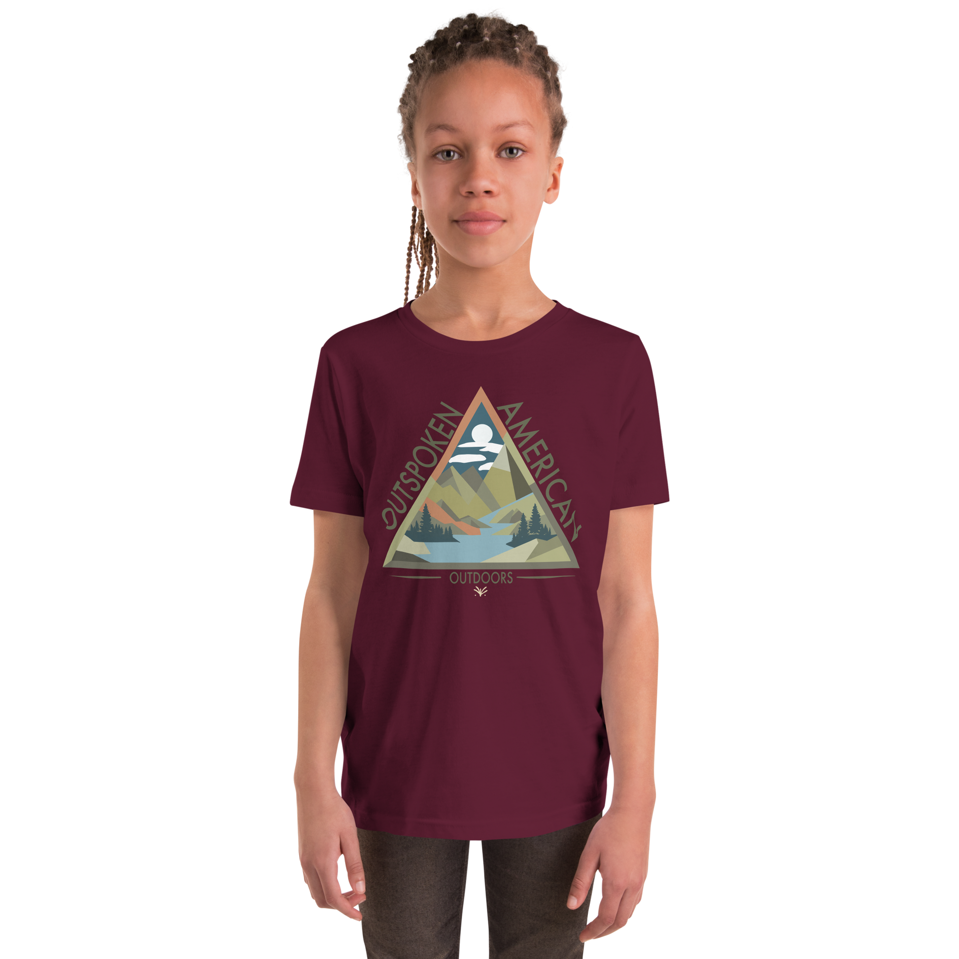 Outspoken American Outdoors (ROME Design) Youth Tee