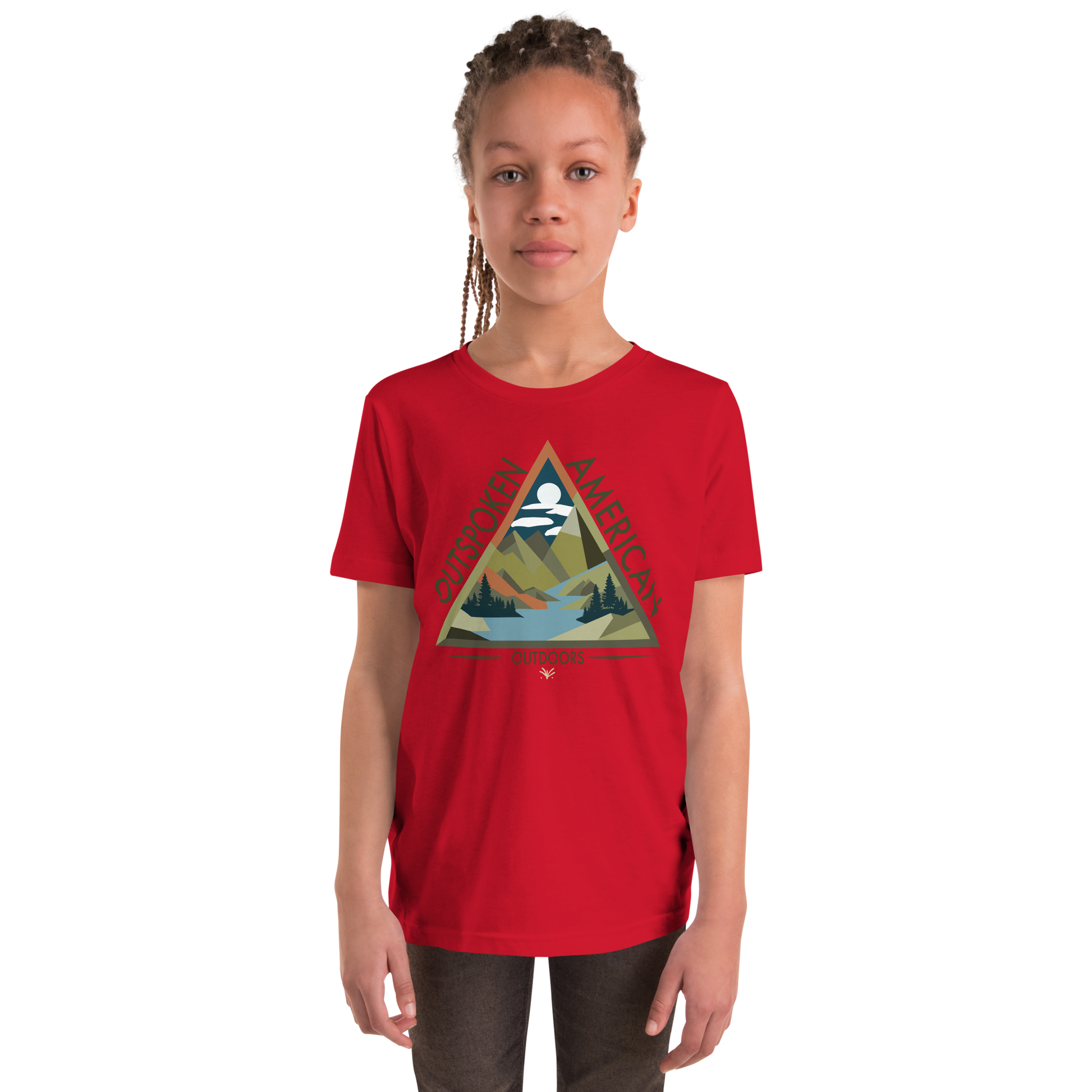 Outspoken American Outdoors (ROME Design) Youth Tee